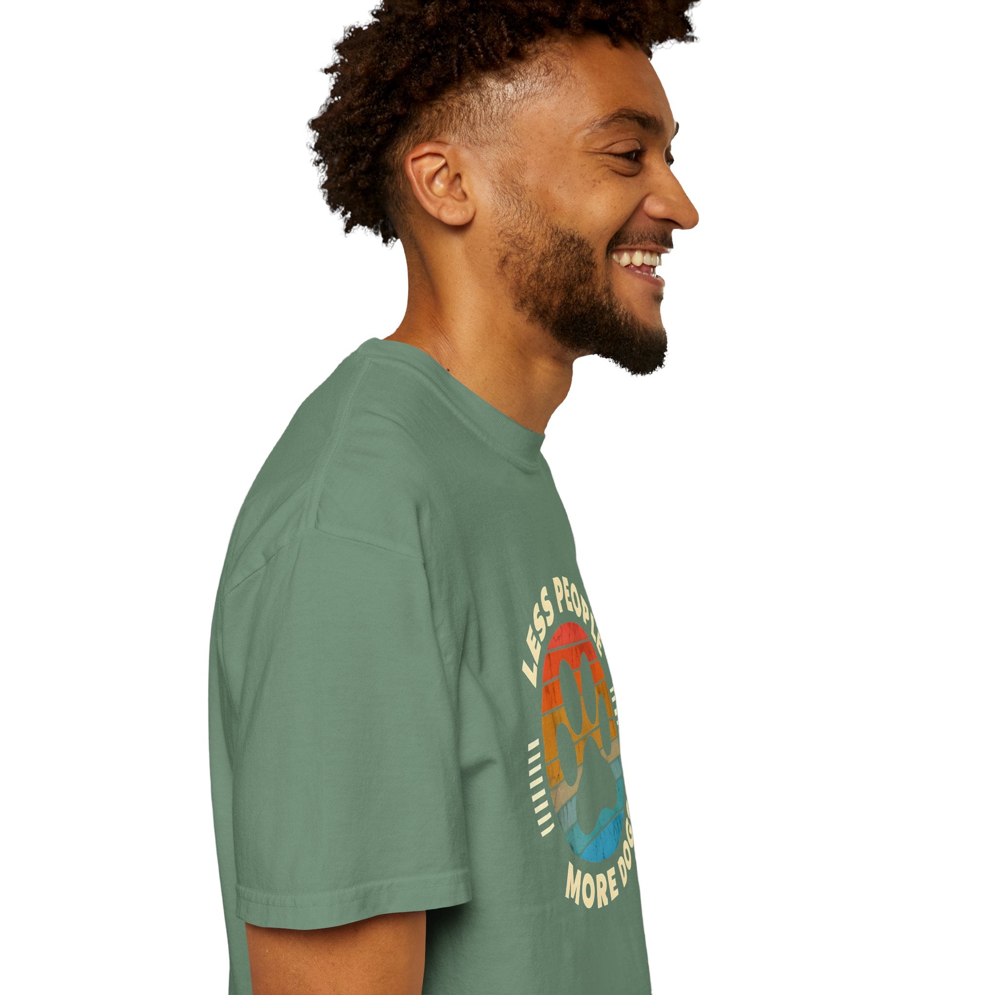 Unisex Dog Lover T-Shirt, Less People More Dogs Graphic Tee, Comfortable Casual Wear, Pet Lover Gift, Animal Rescue Fundraising