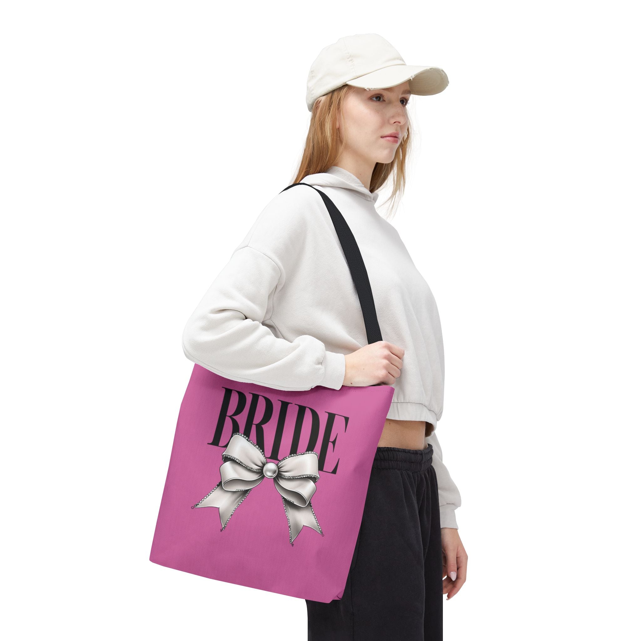 Bride Tote Bag with Bow Design