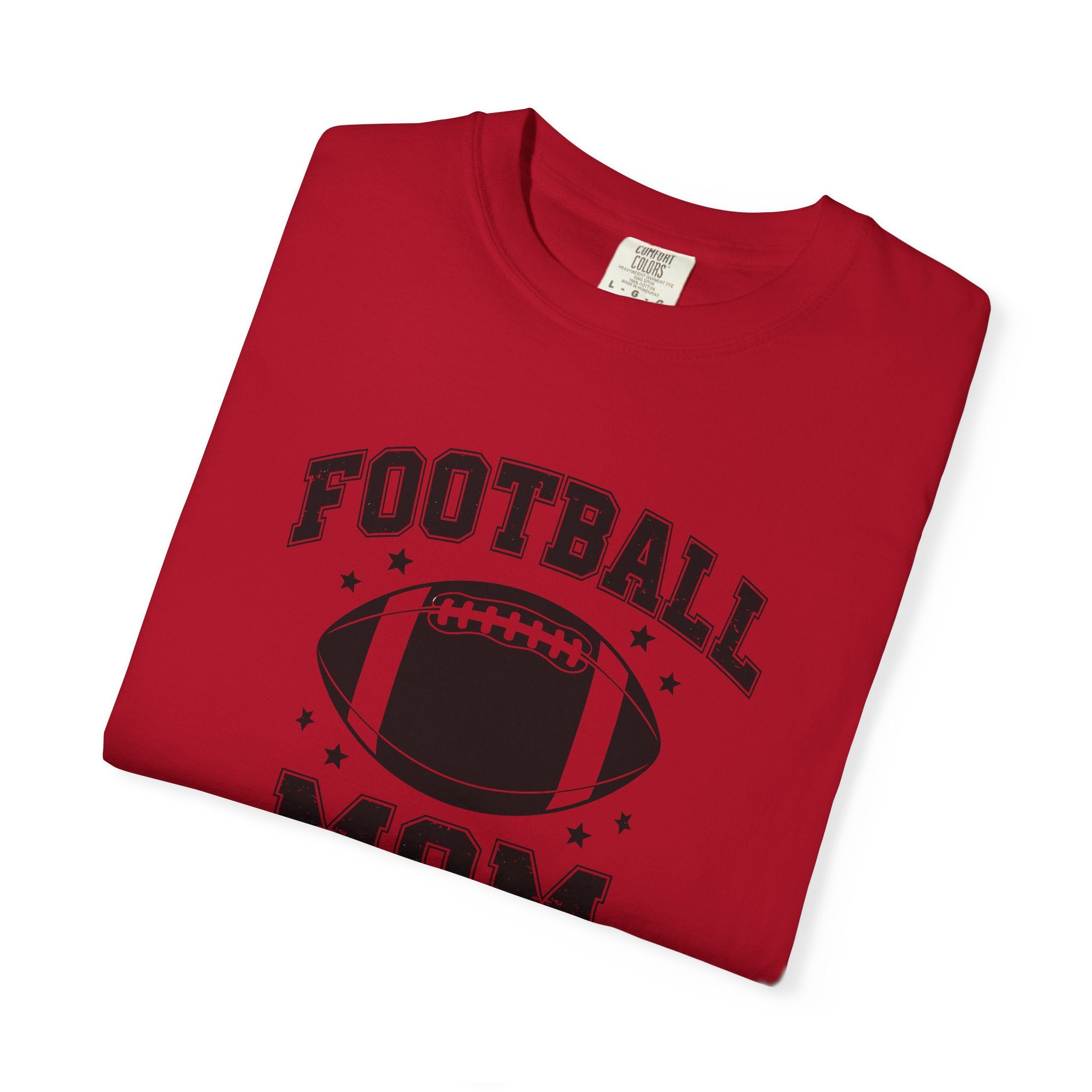 Football Mom T-Shirt, Unisex Garment-Dyed Tee for Game Day, Sports Mom Gift, Team Spirit Shirt, Casual Comfort Wear