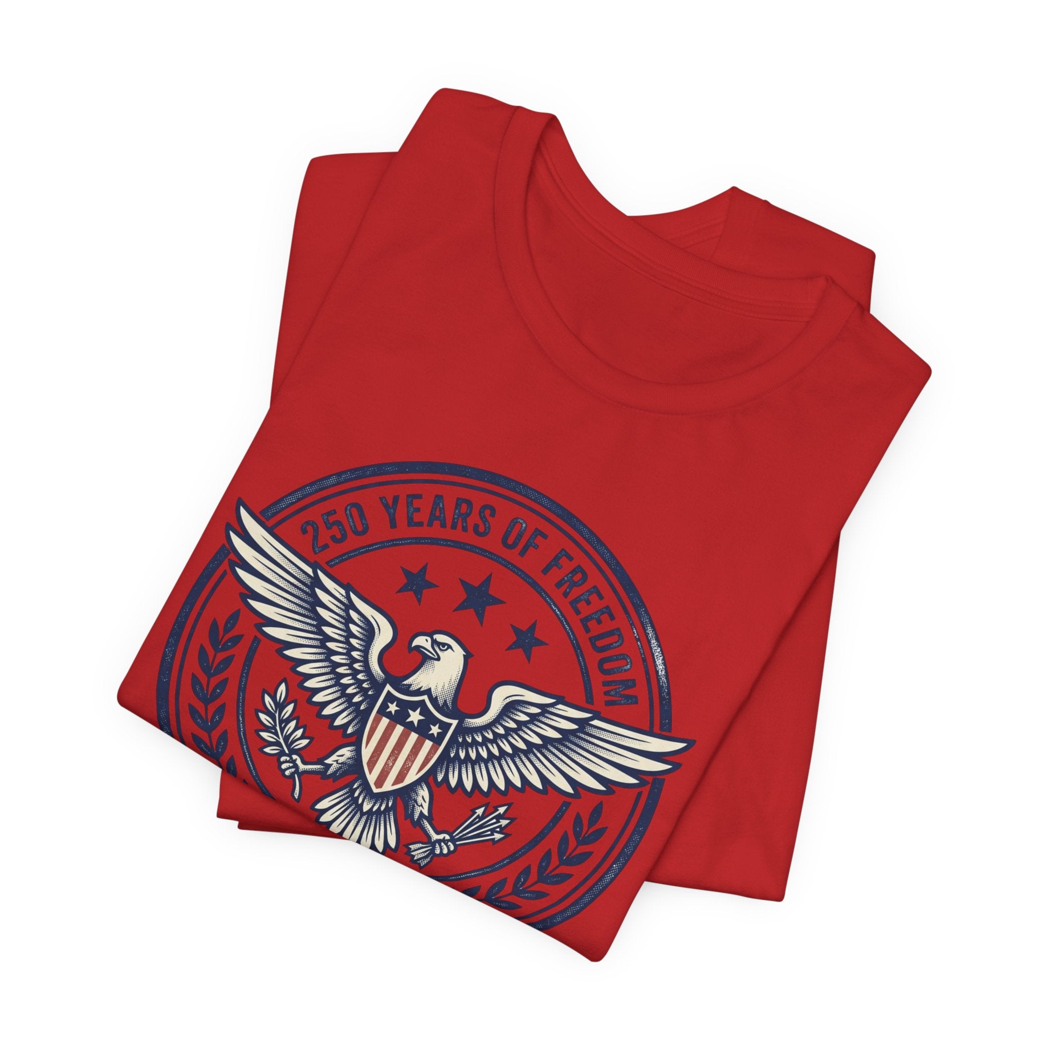 1776–2026 Eagle Crest T-Shirt | Retro Americana 4th of July, Stars & Stripes