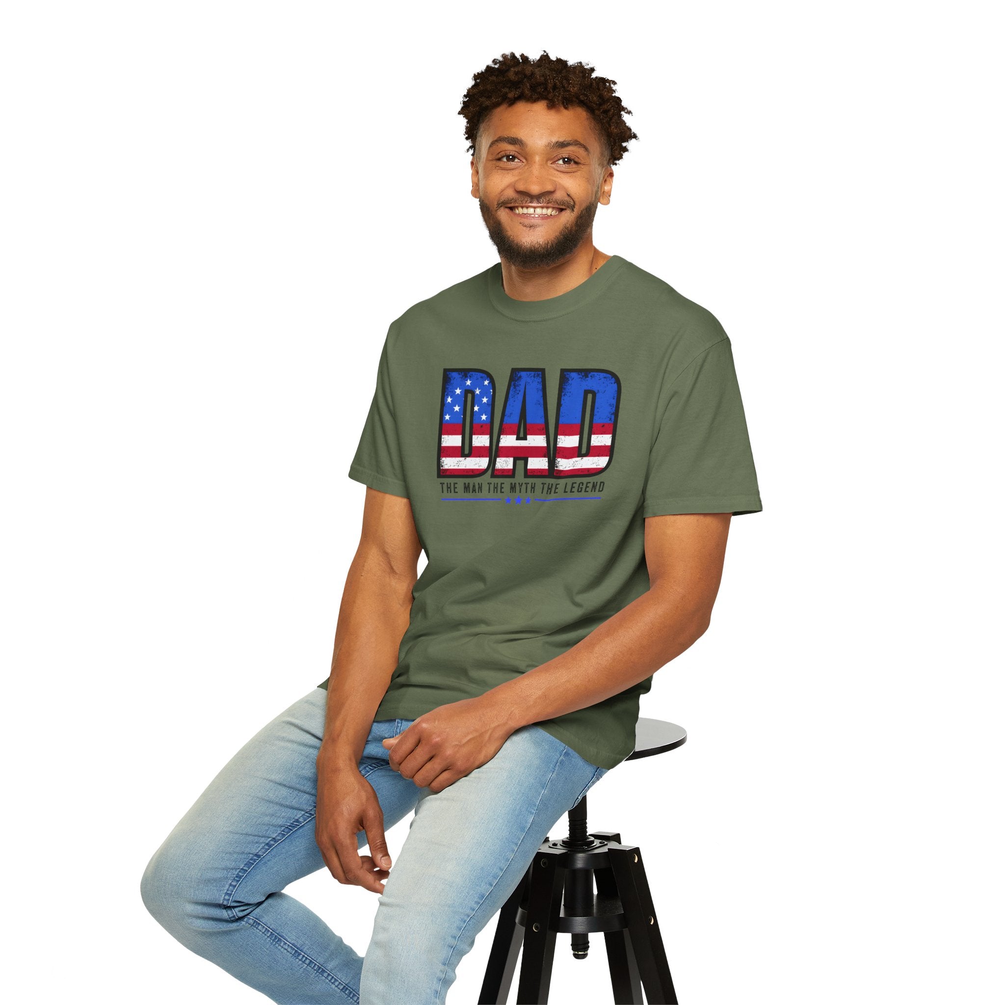 Unisex Garment-Dyed T-shirt Dad the man