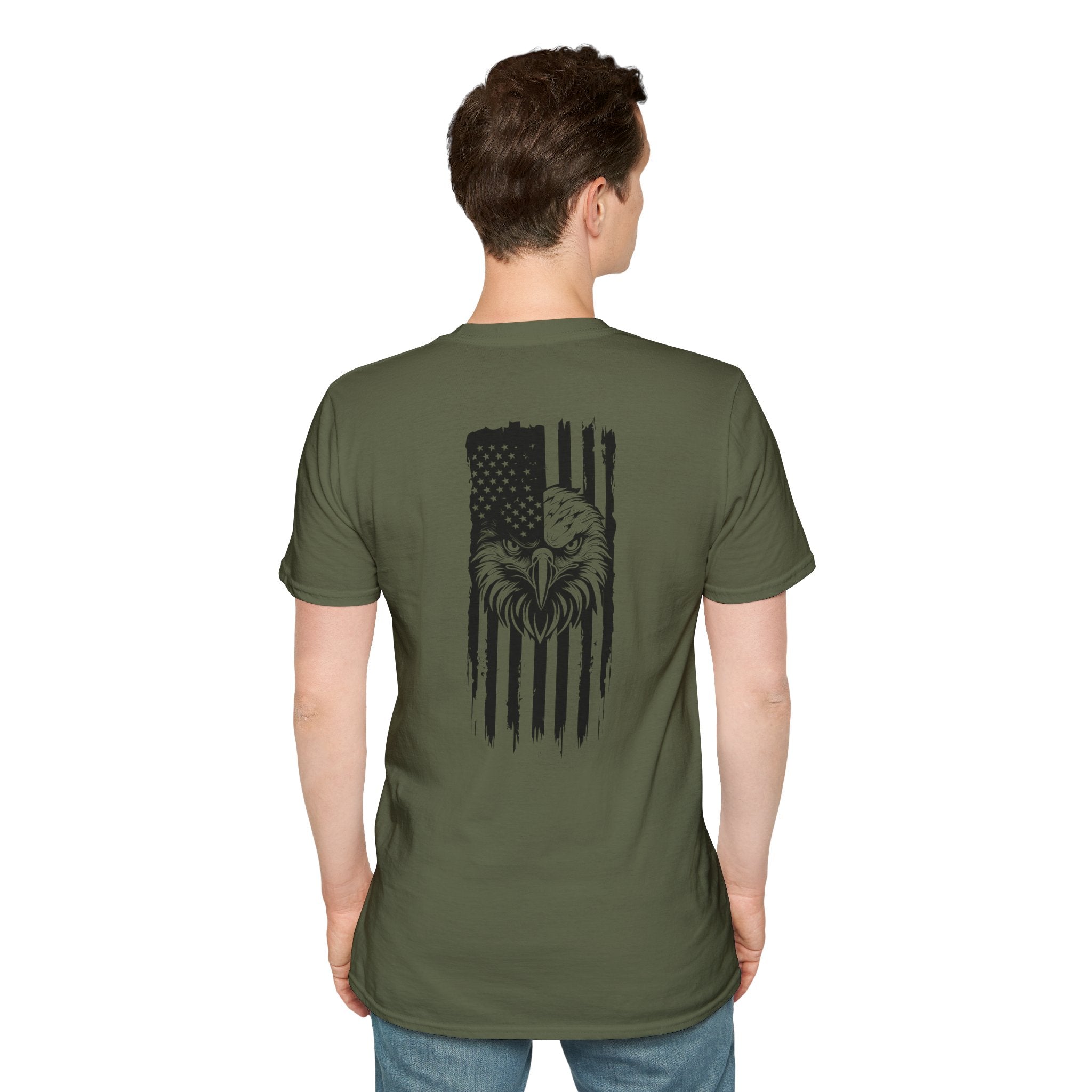 Patriotic Eagle Graphic T-Shirt