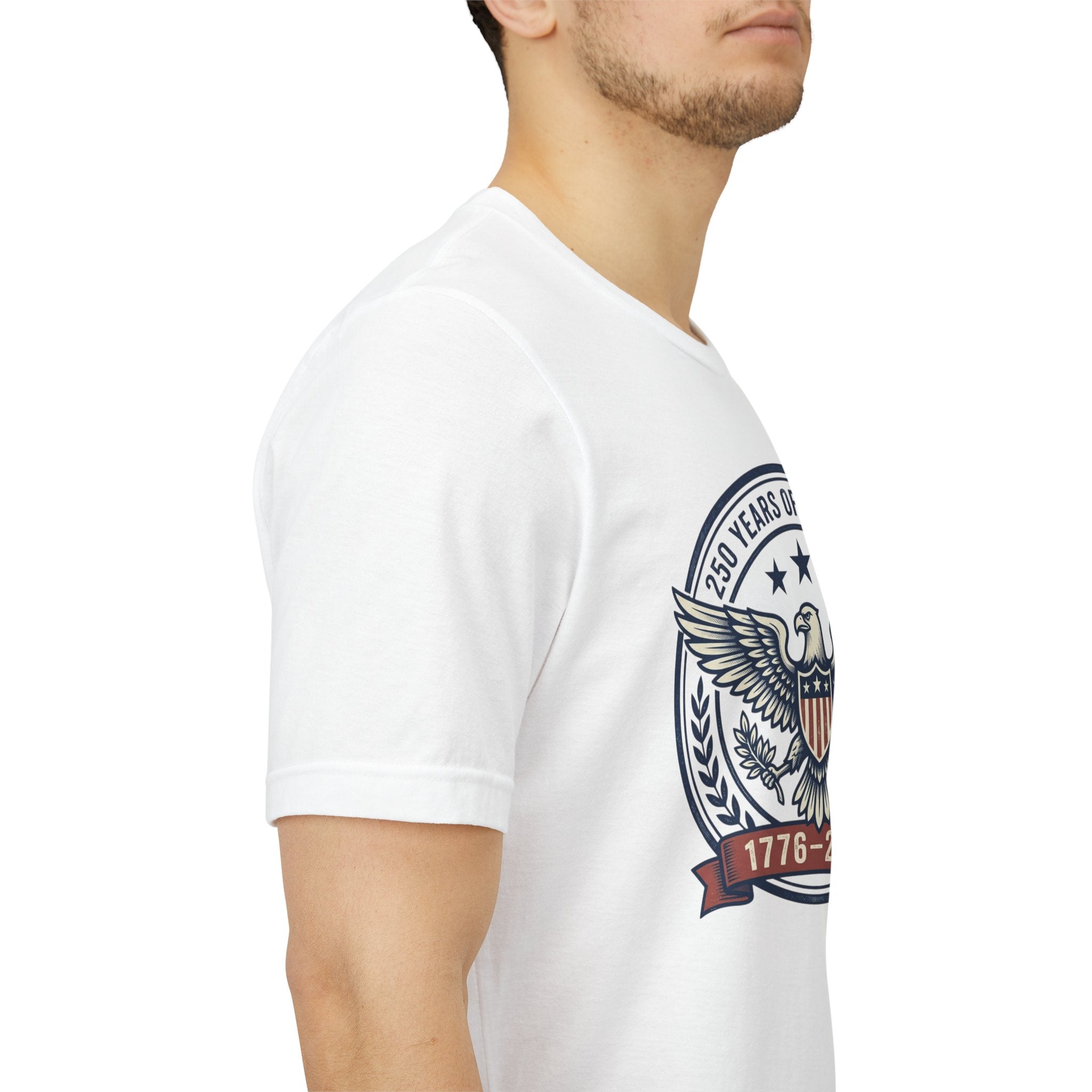 1776–2026 Eagle Crest T-Shirt | Retro Americana 4th of July, Stars & Stripes
