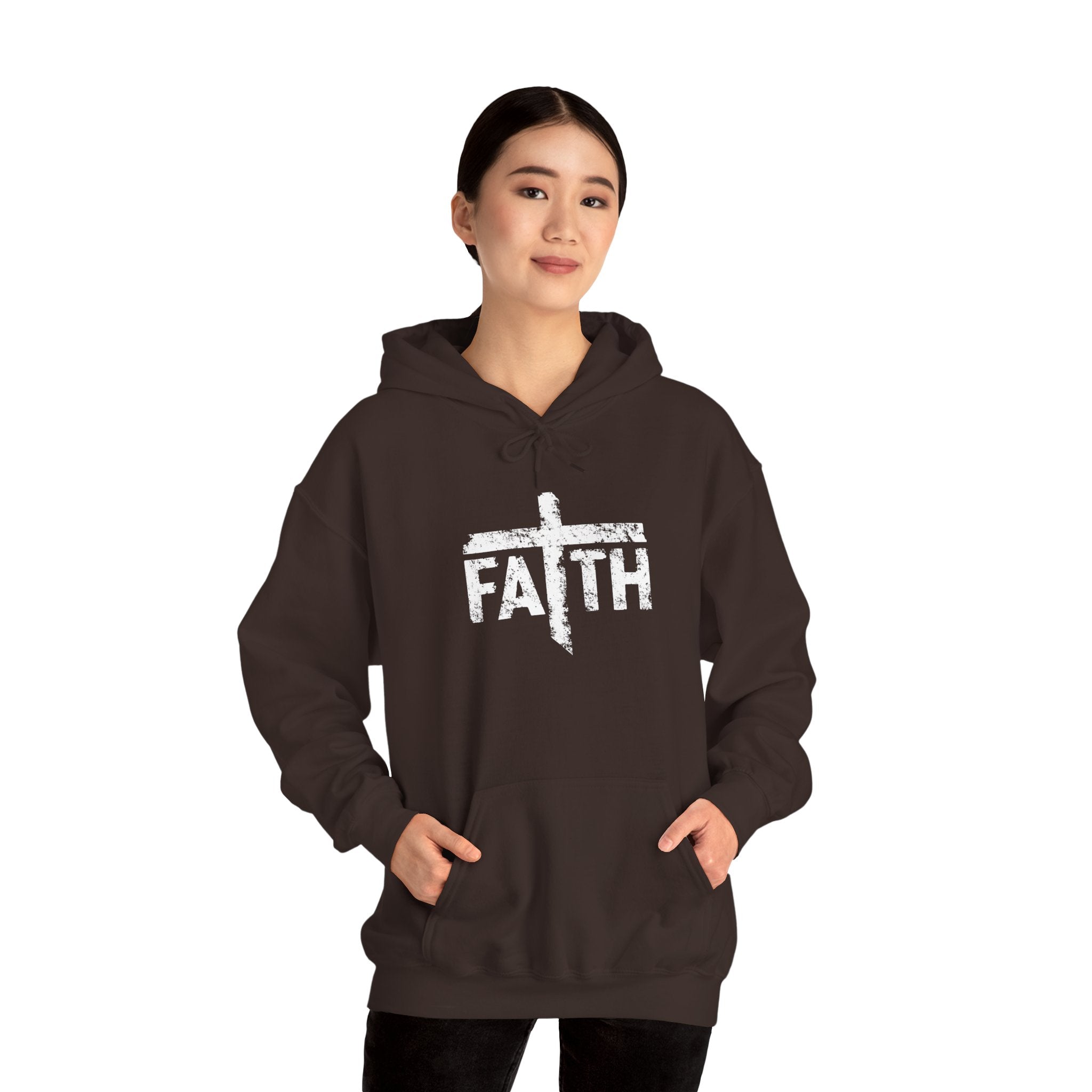 Faith Hoodie, Inspirational Sweatshirt for Men and Women, Cozy Pullover for Church, Gifts for Believers, Religious Apparel