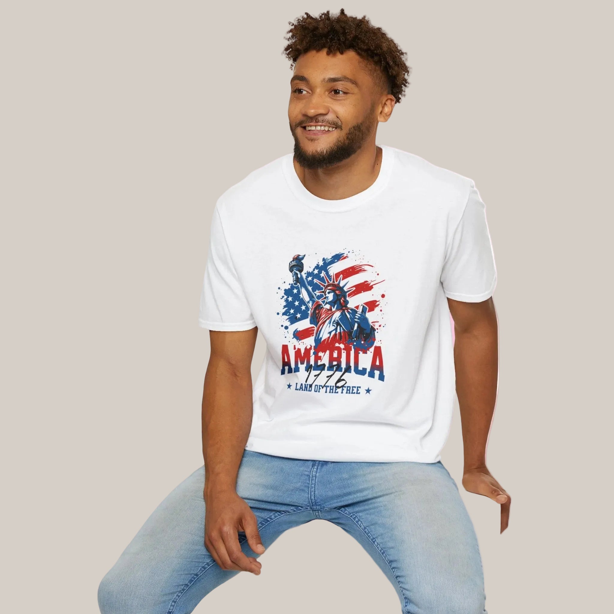 America 1776 Statue of Liberty T-Shirt — Land of the Free Patriotic Tee