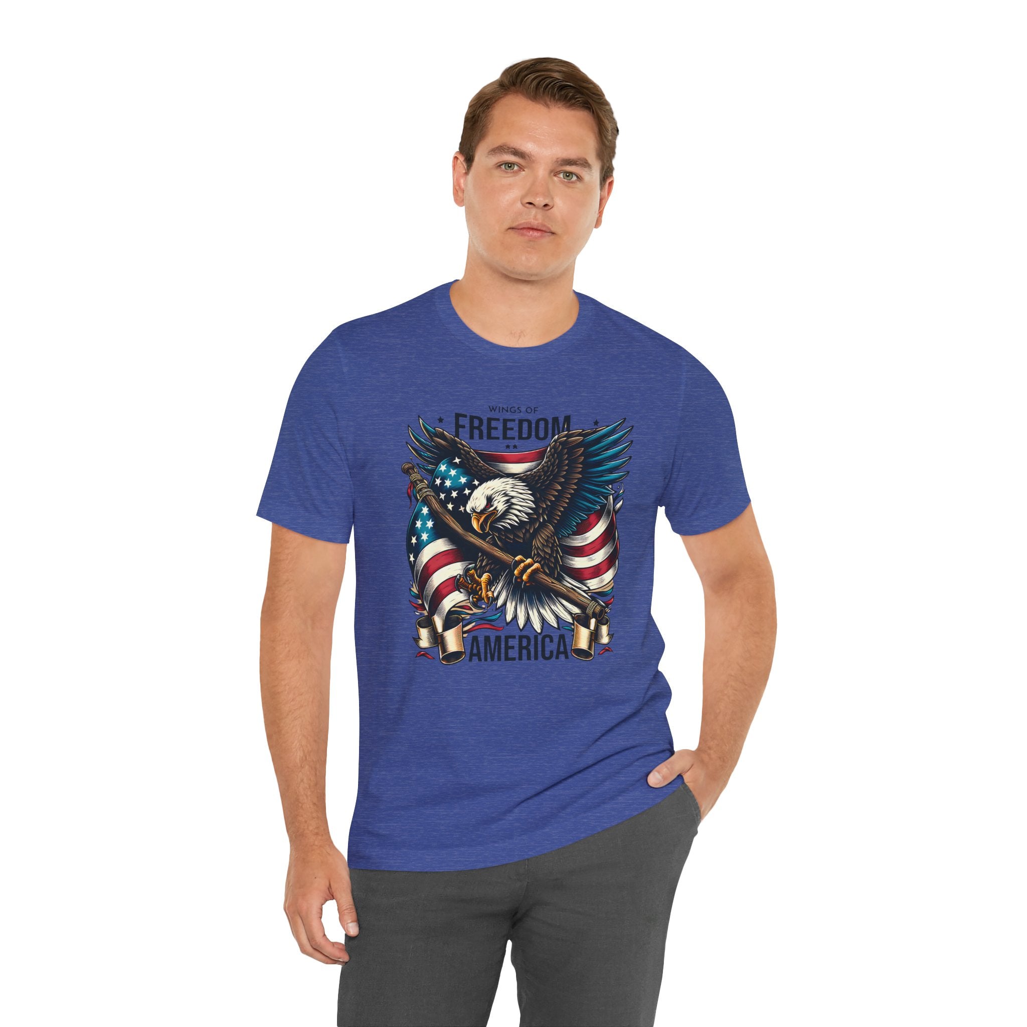 Patriotic Eagle T-Shirt – Freedom America Graphic Tee