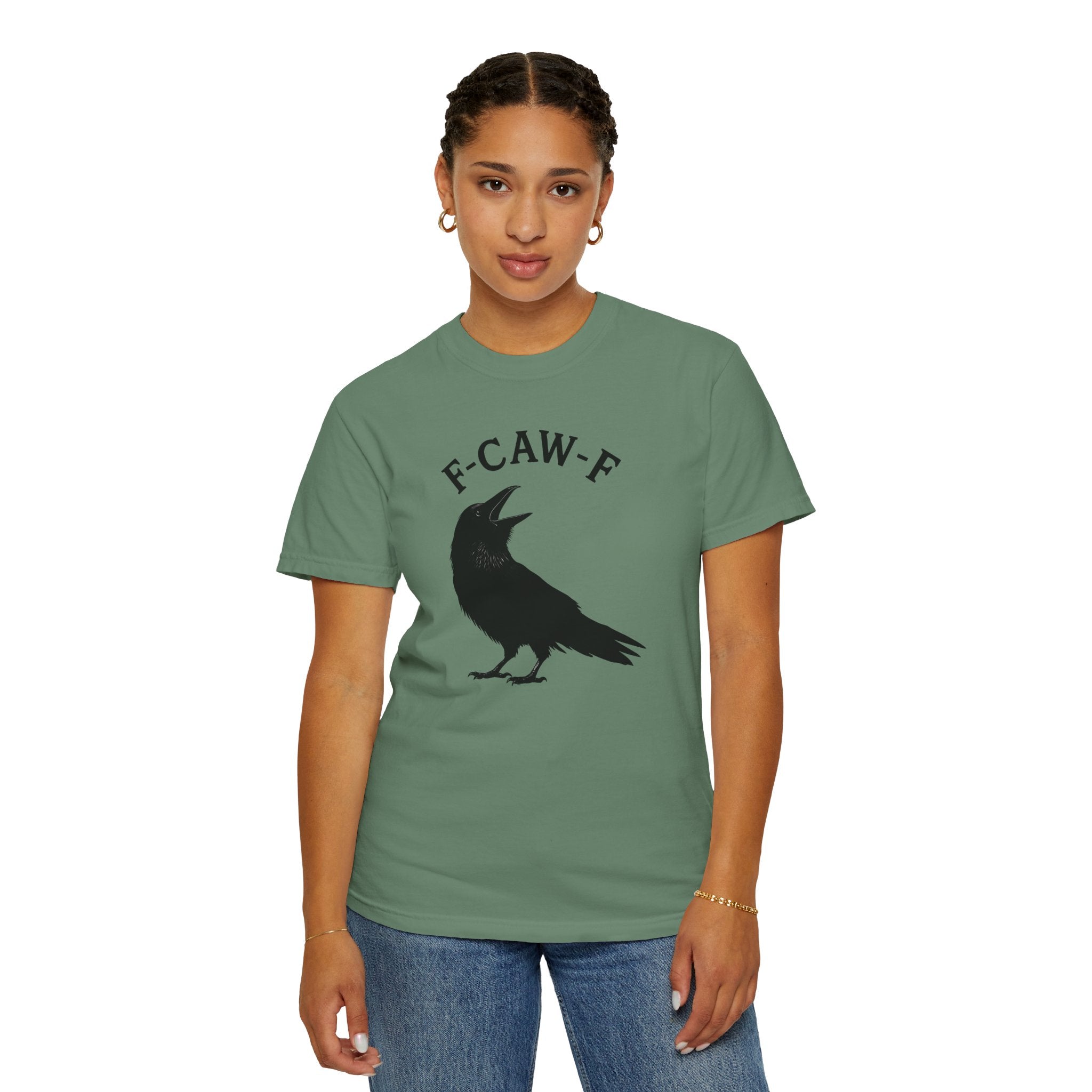 F-Caw-F Unisex Garment-Dyed T-Shirt