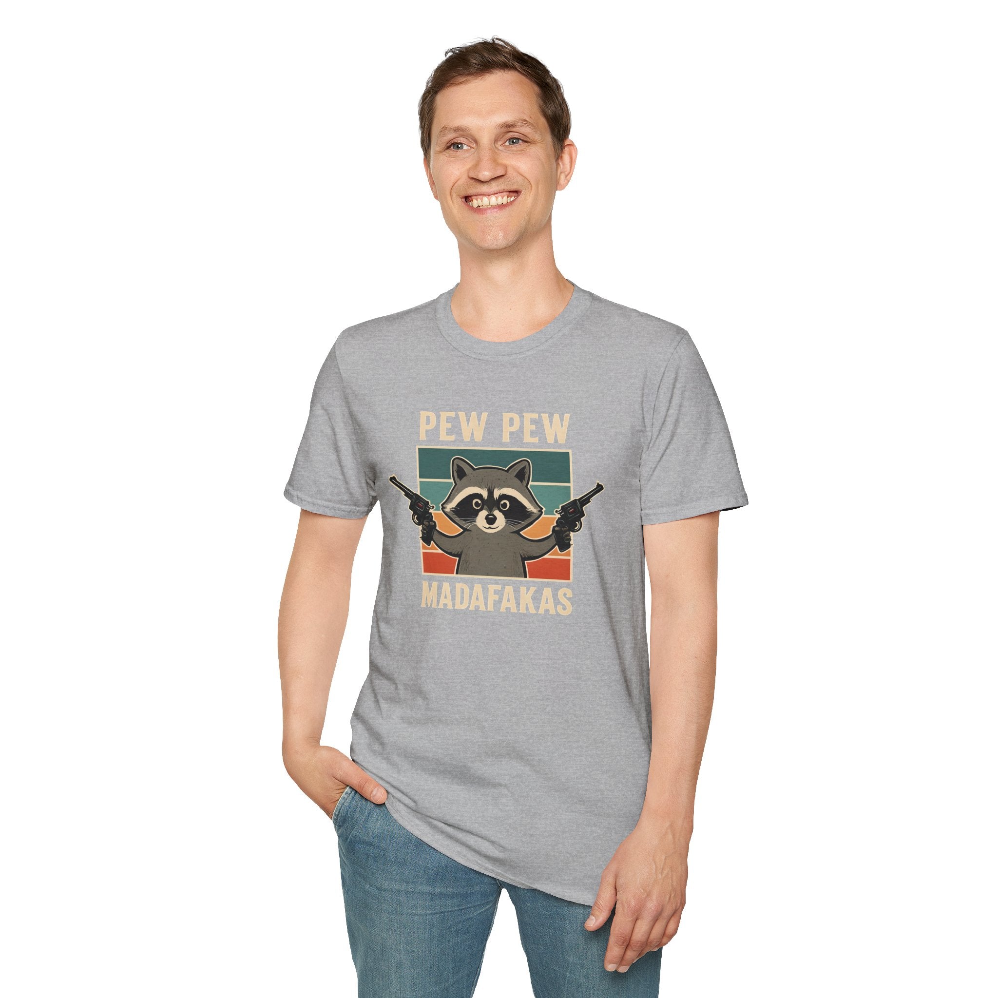 Pew Pew Raccoon Unisex T-Shirt