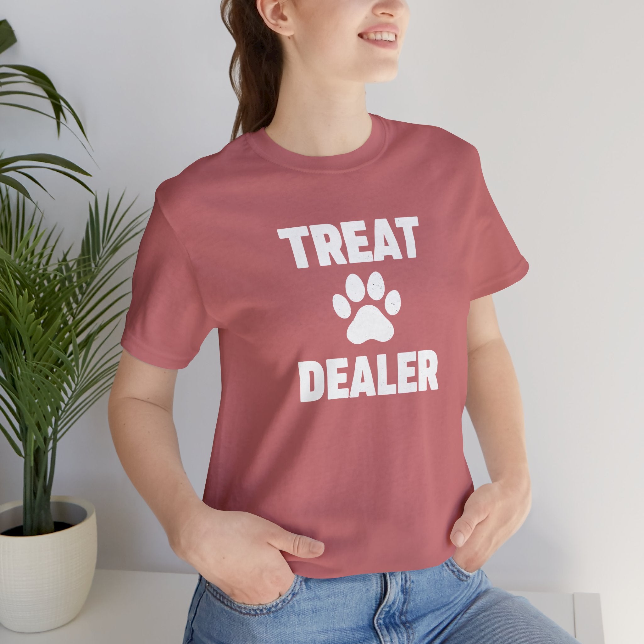 Treat Dealer T-Shirt — Funny Paw Print Tee for Dog Lovers