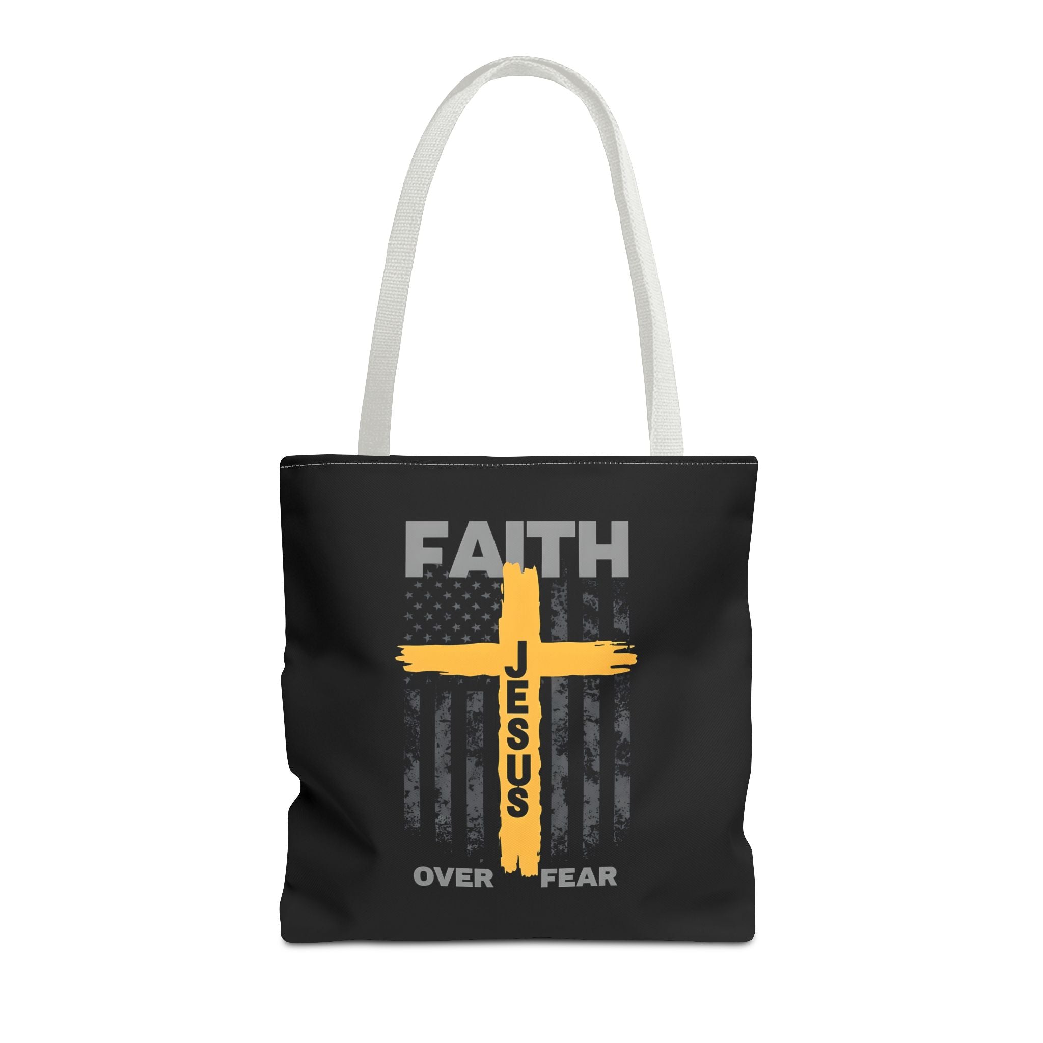 Faith Over Fear Tote Bag, Inspirational Bag, Bible Quote Tote, Christian Gift, Church Accessory, Motivational Bag