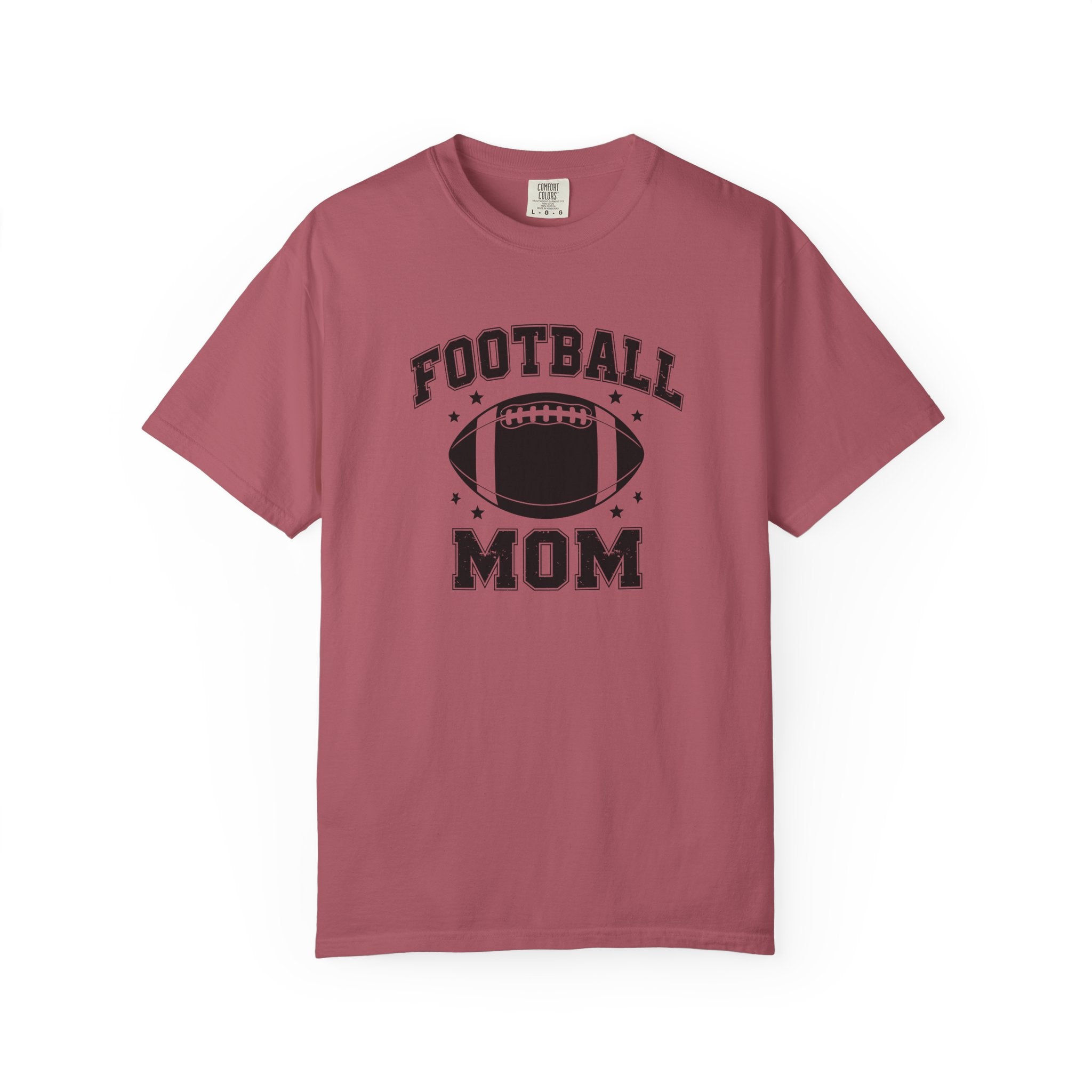 Football Mom T-Shirt, Unisex Garment-Dyed Tee for Game Day, Sports Mom Gift, Team Spirit Shirt, Casual Comfort Wear