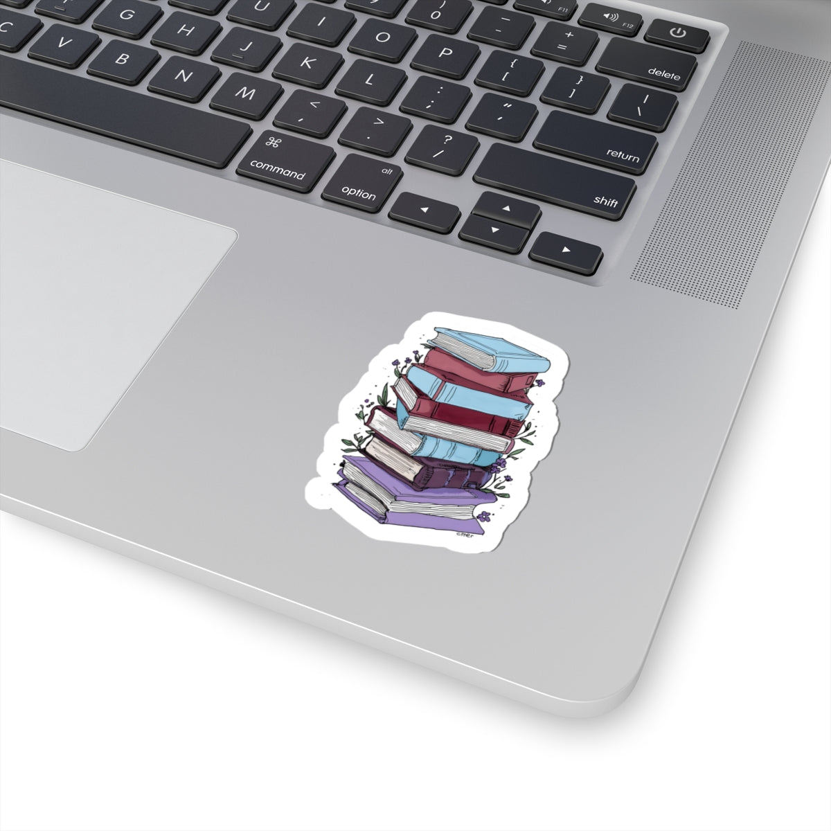 Stacked Books Kiss-Cut Stickers - Perfect for Book Lovers & Library Decor