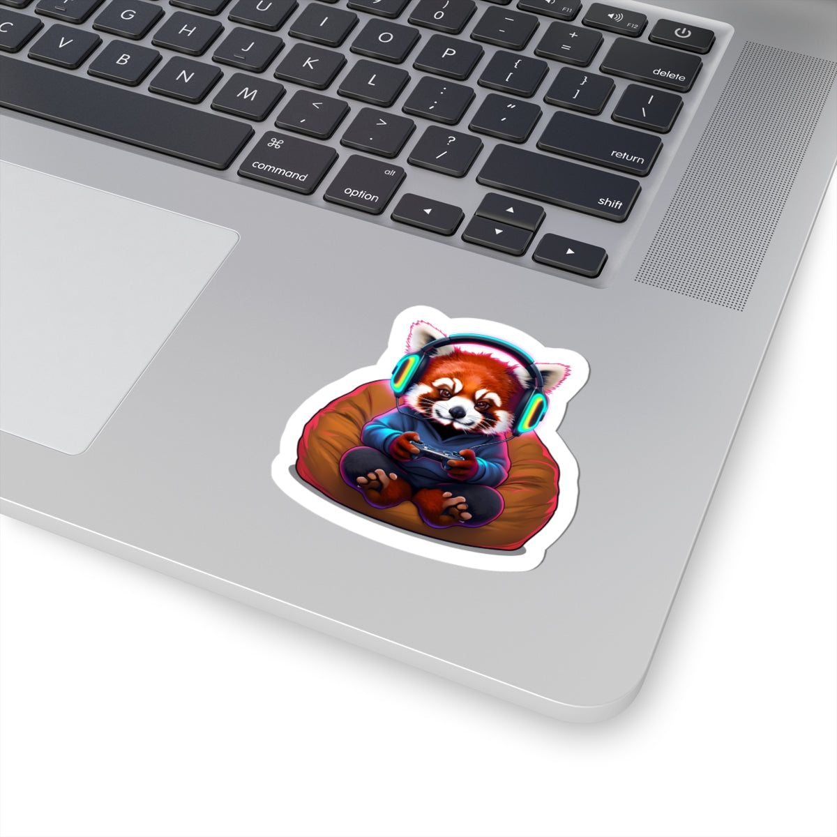 Gaming Red Panda Kiss-Cut Stickers - Perfect for Gamers and Animal Lovers