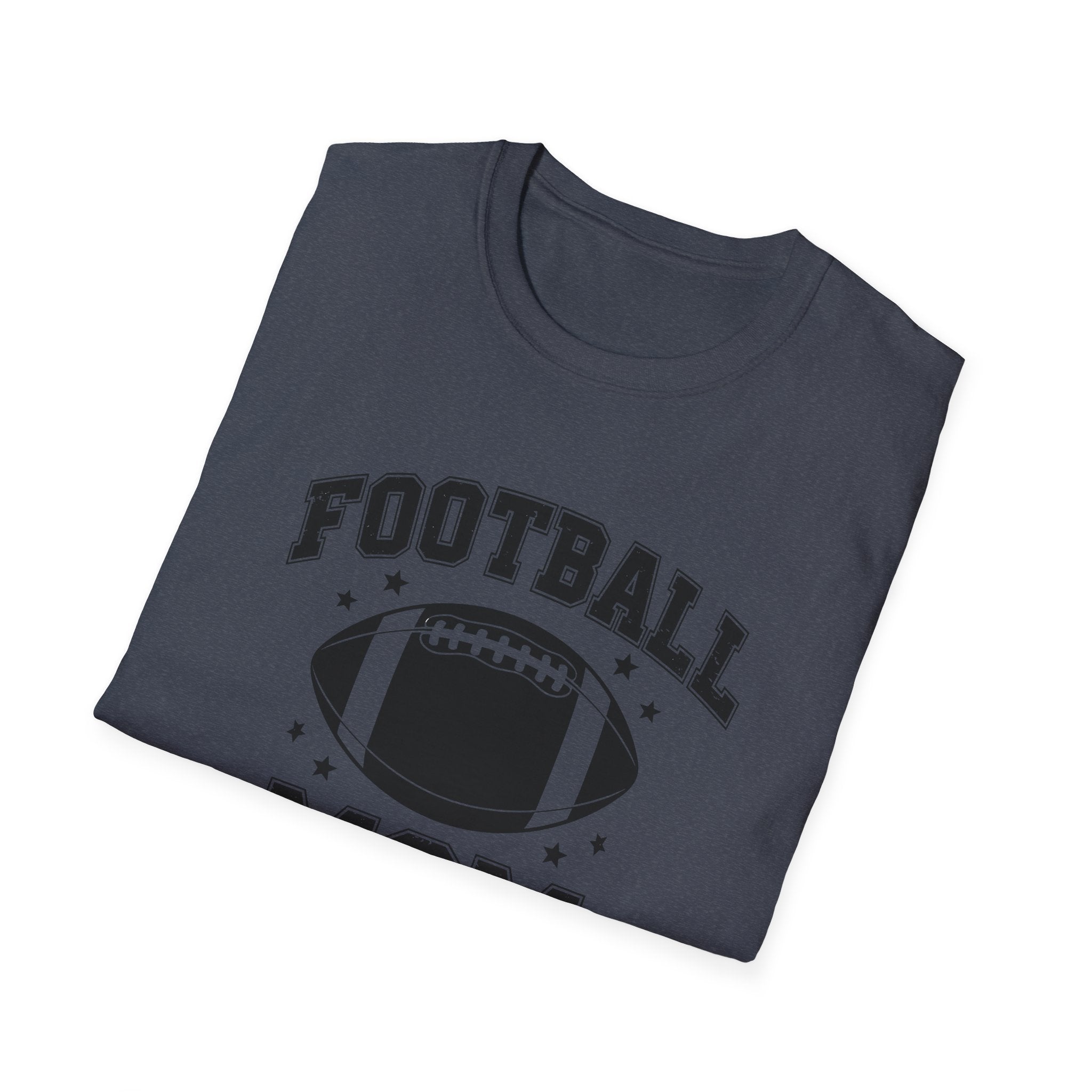 Football Mom Unisex Softstyle T-Shirt, Perfect Gift for Sports Moms, Game Day Tee, Team Spirit Shirt, Gift for Football Lovers