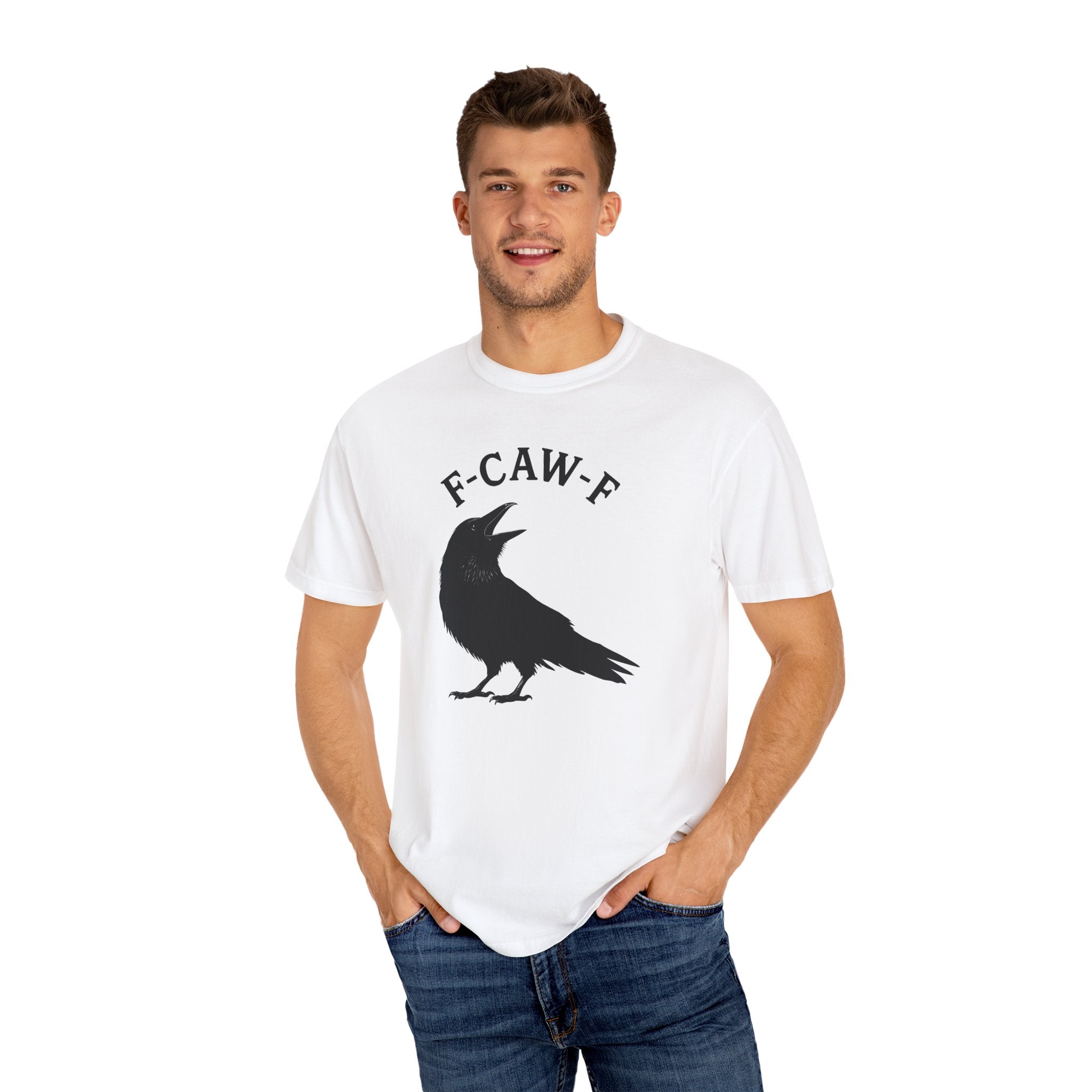 F-Caw-F Unisex Garment-Dyed T-Shirt