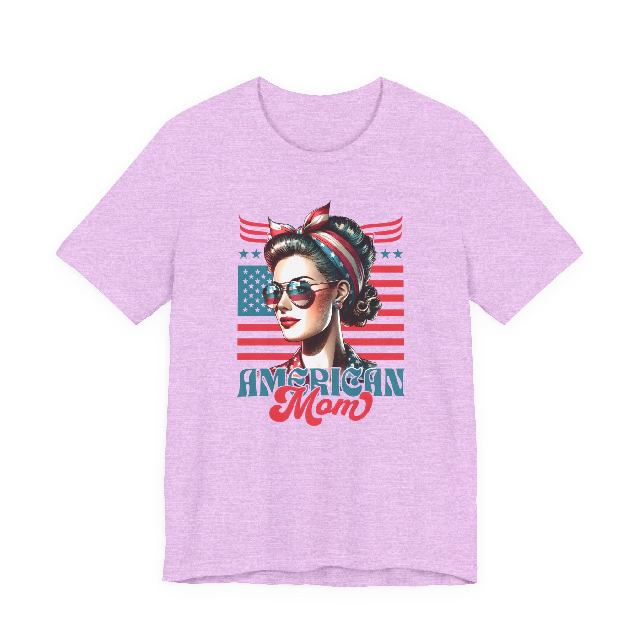 American Mom T-Shirt — Retro Rosie Patriotic Tee