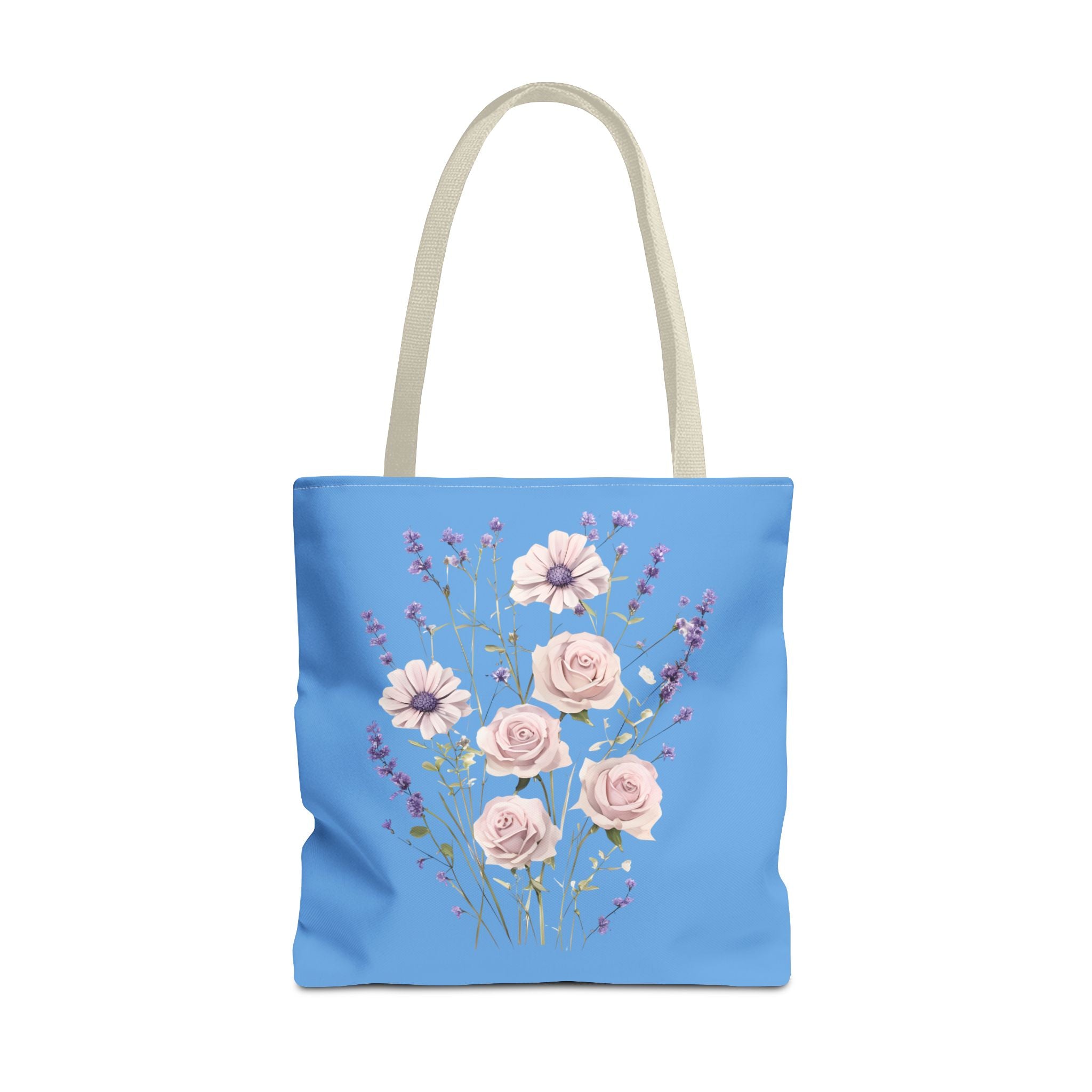 Floral Print Tote Bag - Vibrant Summer Shopping Bag