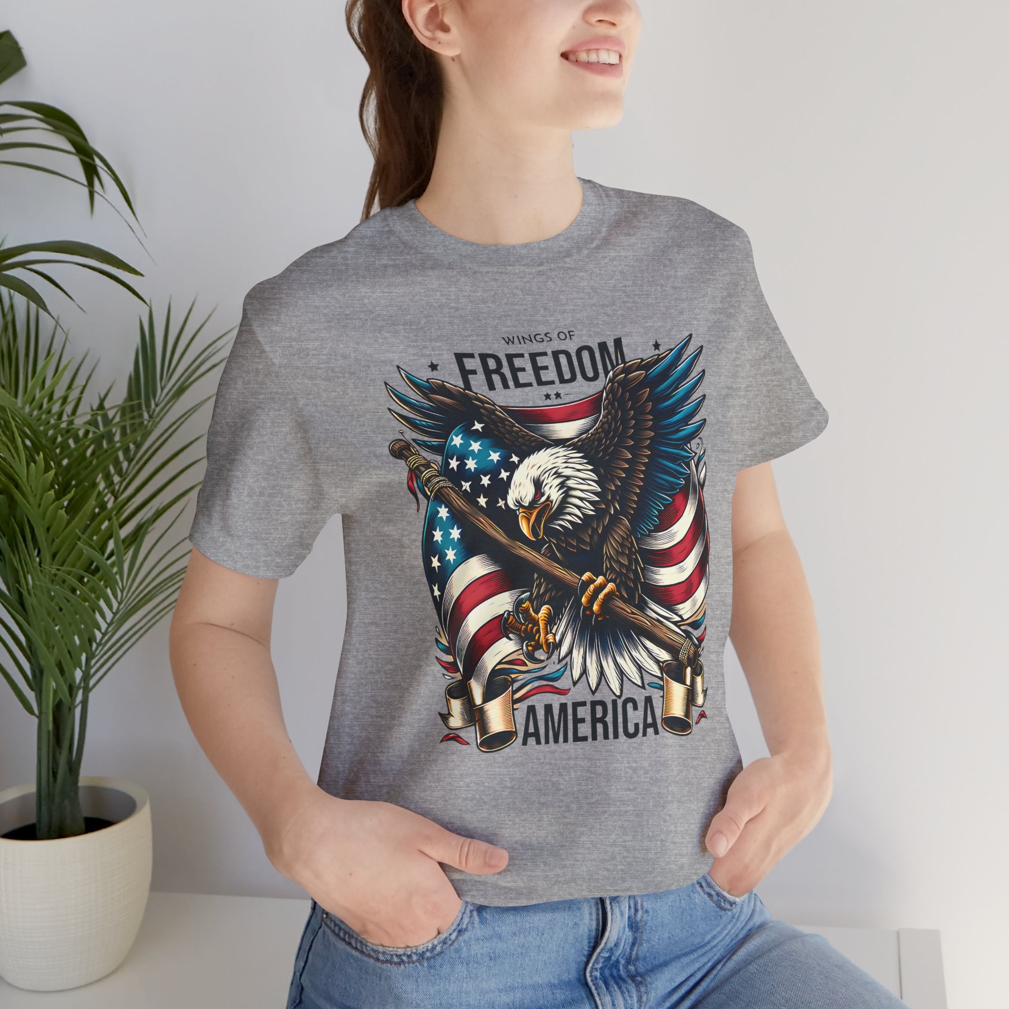 Patriotic Eagle T-Shirt – Freedom America Graphic Tee