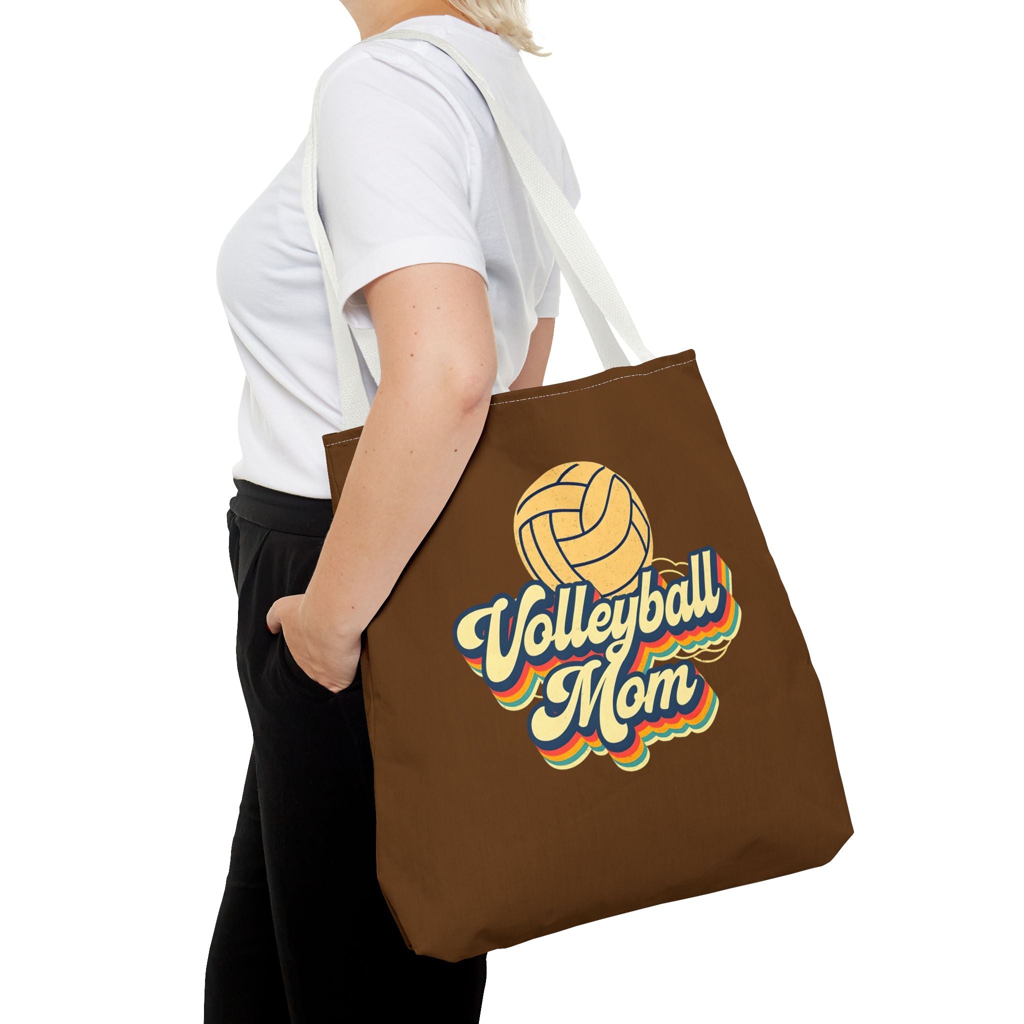 Volleyball Mom Tote Bag - Sports Mom Gift for Volleyball Matches and Games