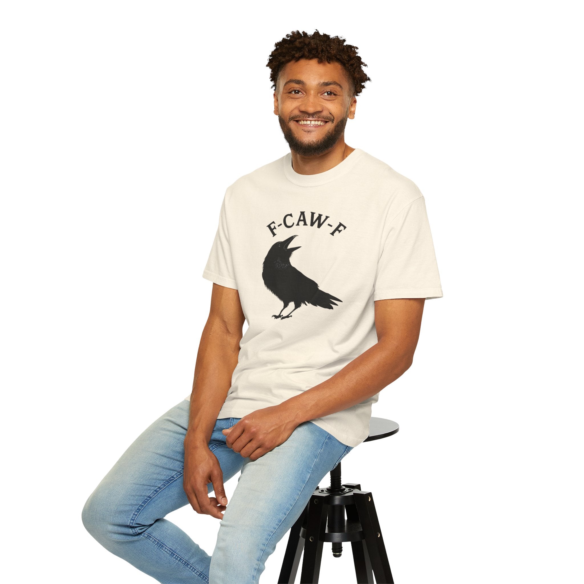 F-Caw-F Unisex Garment-Dyed T-Shirt