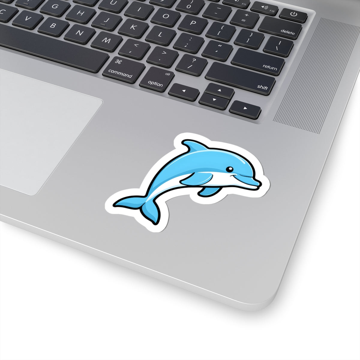 Dolphin Kiss-Cut Stickers, Cute Marine Animal Decor, Laptop Stickers, Ocean Vibe Gifts, Summer Party Supplies, Kid's Room Decor