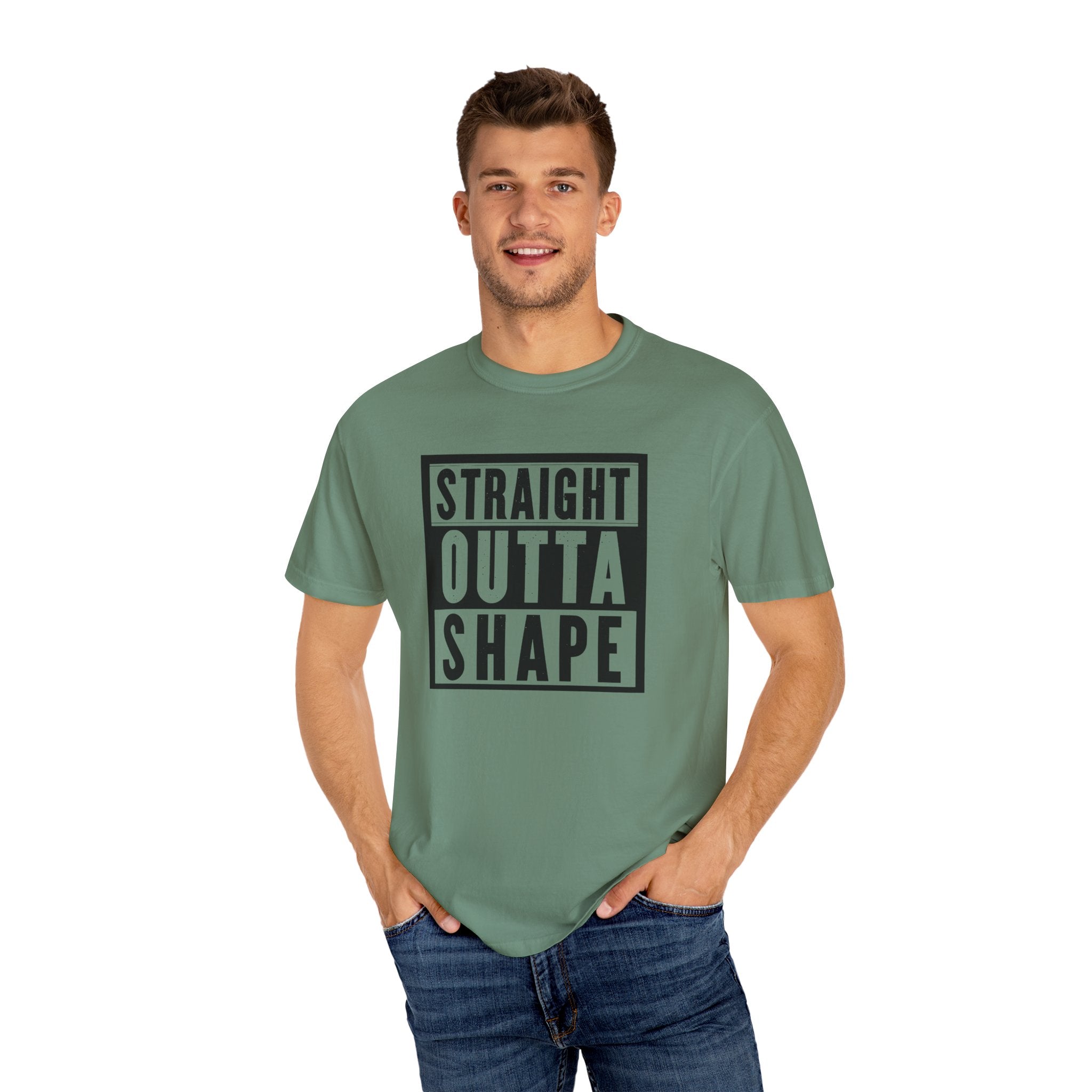 Shape Distorted Unisex Garment-Dyed T-shirt
