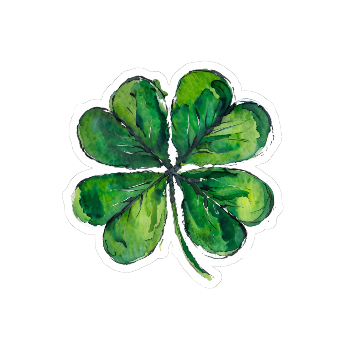 Four-Leaf Clover Stickers | Lucky Charm Decor, Laptop Accessories, Party Favors, Gift Items, St. Patrick's Day