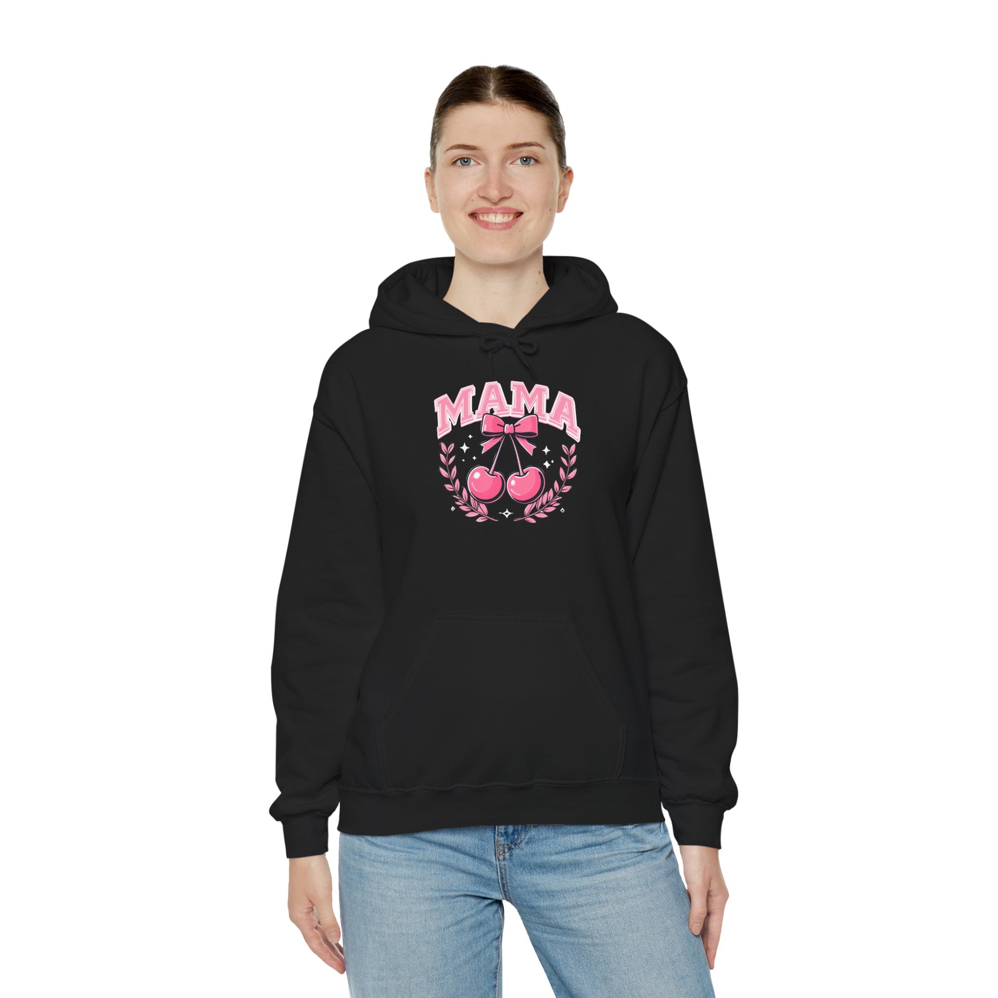Mama Cherries Hoodie - Cozy Sweatshirt for Moms, Mother's Day Gift, Cute Family Wear, Comfortable Casual Outfit