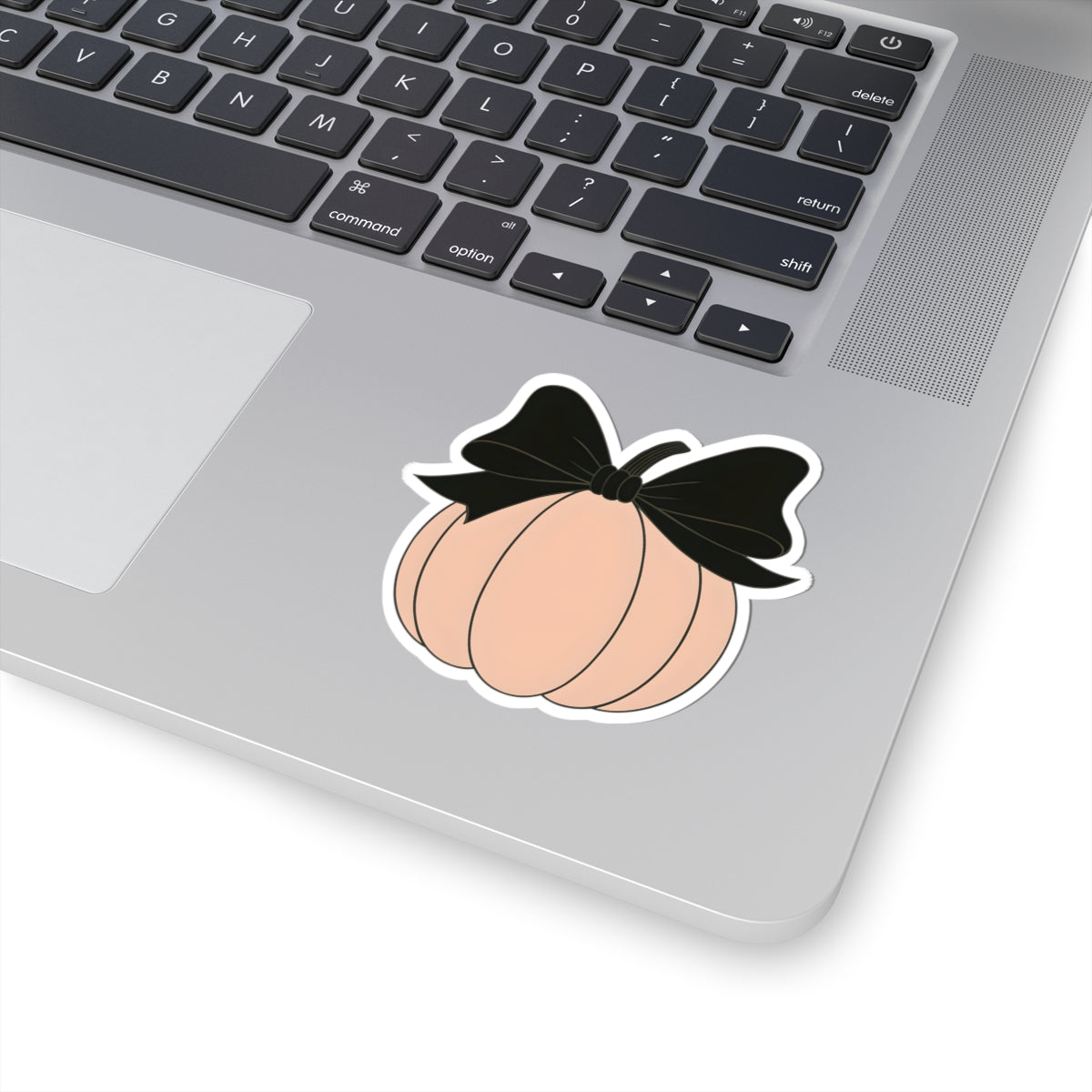 Chic Pumpkin Kiss-Cut Sticker | Fall Decor, Laptop Sticker, Cute Gift, Autumn Vibes, Halloween Decoration