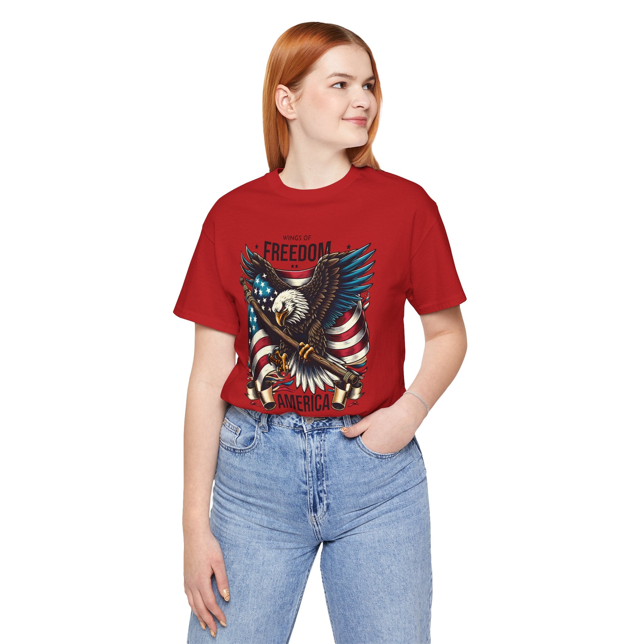 Patriotic Eagle T-Shirt – Freedom America Graphic Tee