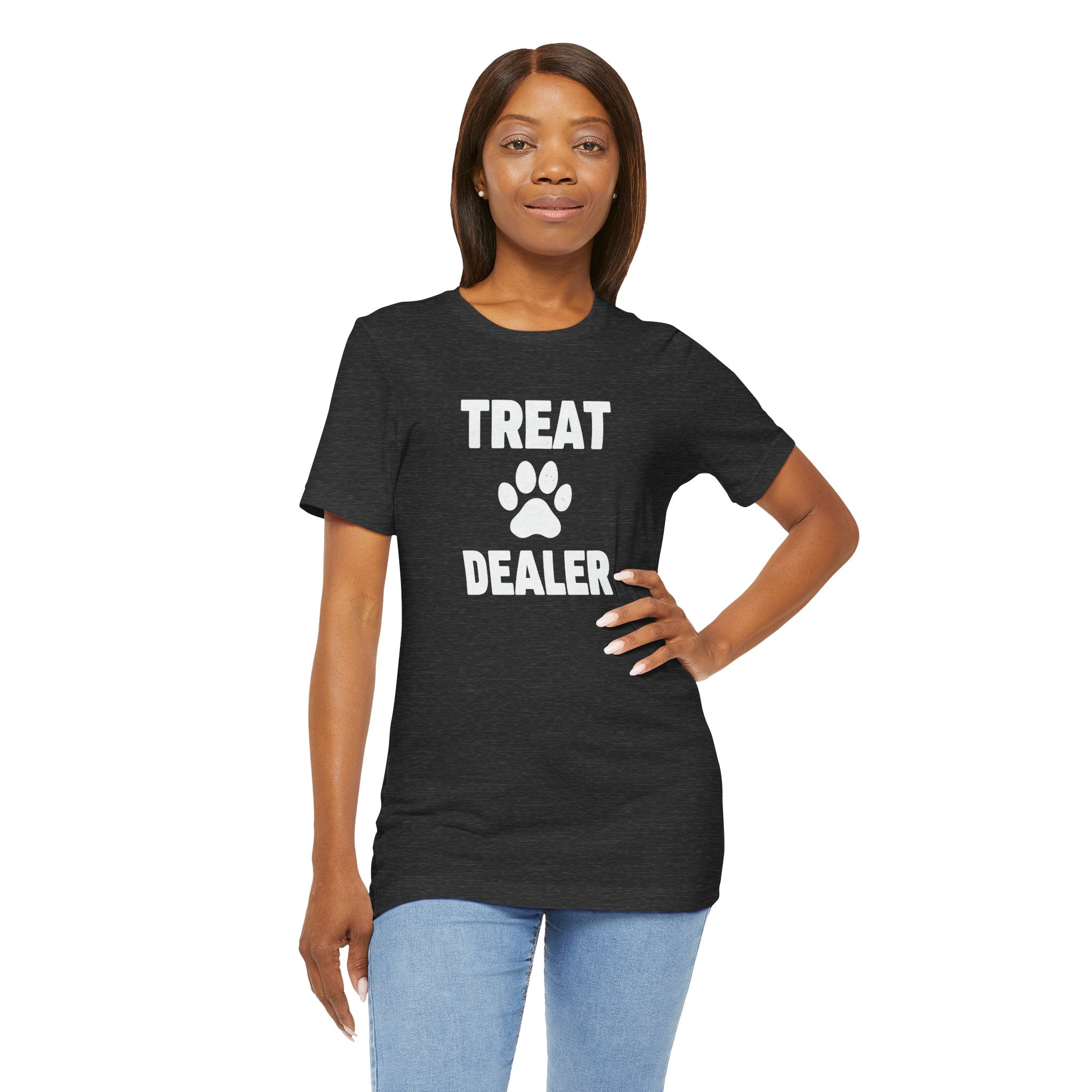 Treat Dealer T-Shirt — Funny Paw Print Tee for Dog Lovers