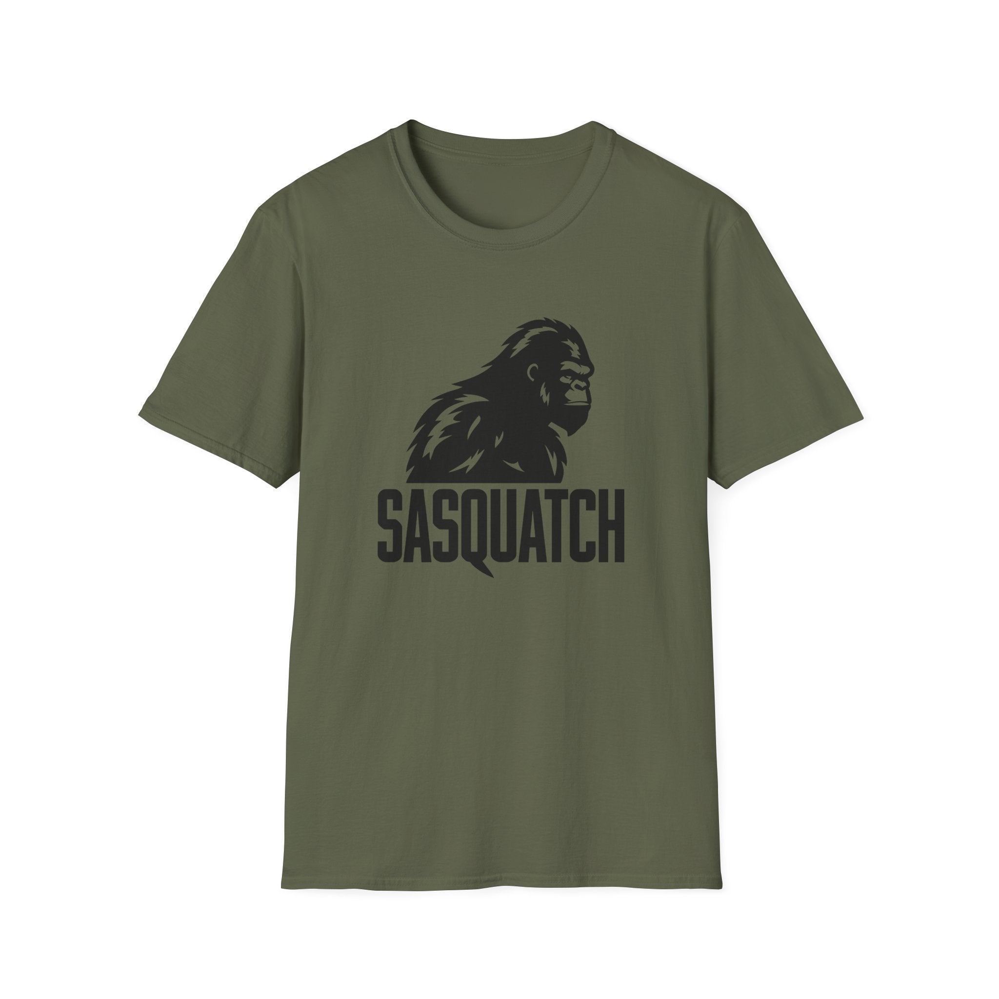Sasquatch Graphic T-Shirt — Bigfoot Logo Tee for Outdoors & Cryptid Fans
