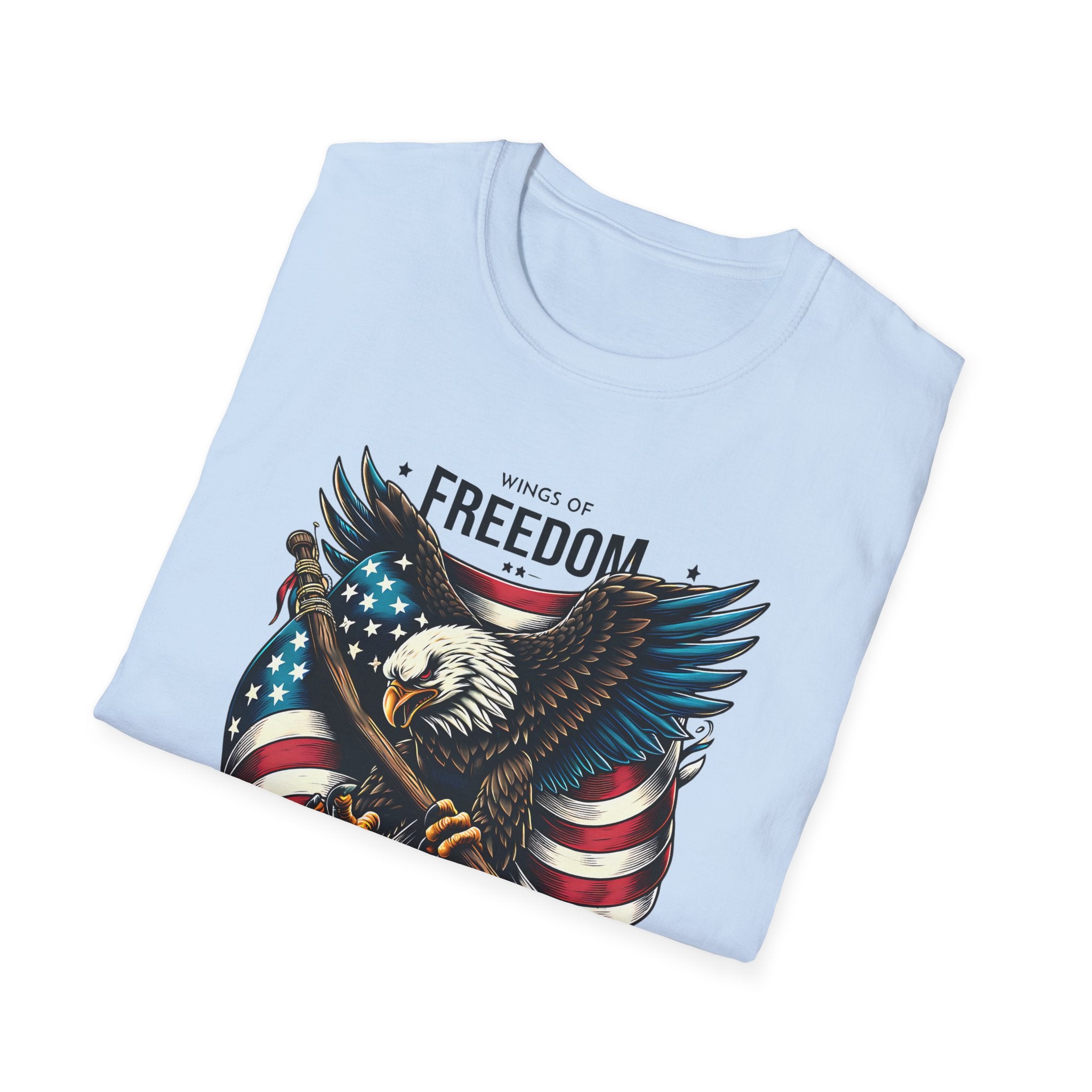 Freedom Eagle T-Shirt — American Flag USA Patriotic Tee (America)