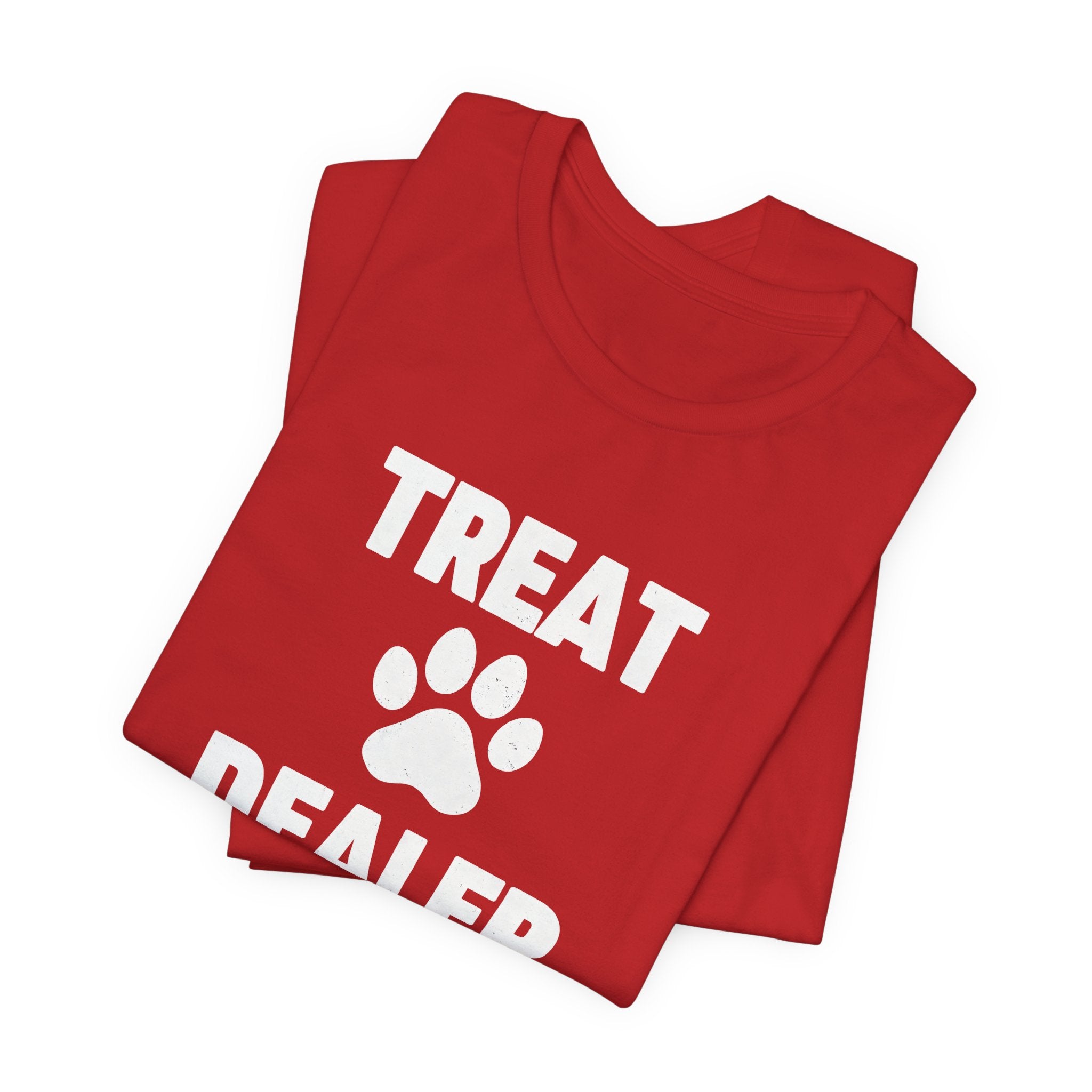 Treat Dealer T-Shirt — Funny Paw Print Tee for Dog Lovers