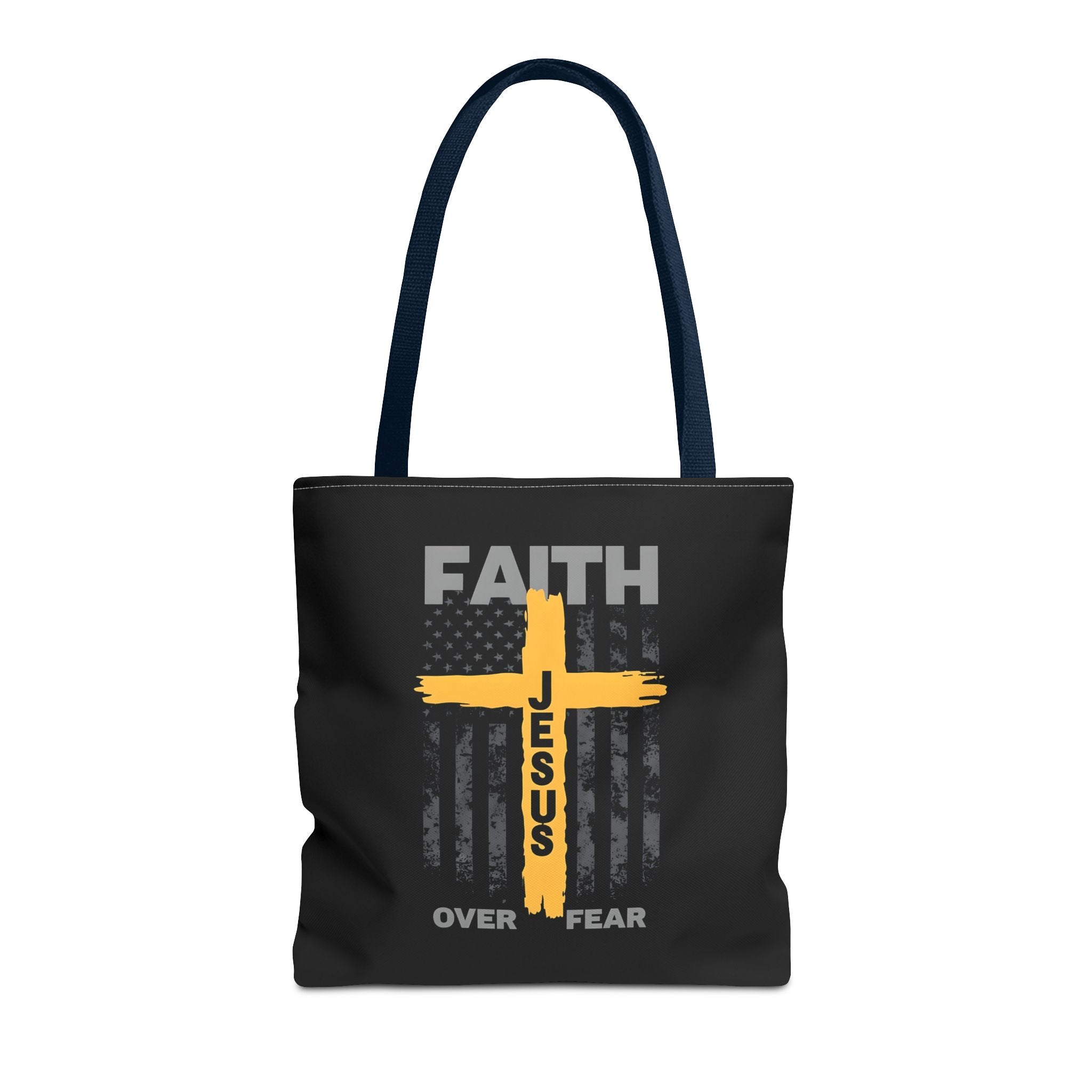 Faith Over Fear Tote Bag, Inspirational Bag, Bible Quote Tote, Christian Gift, Church Accessory, Motivational Bag