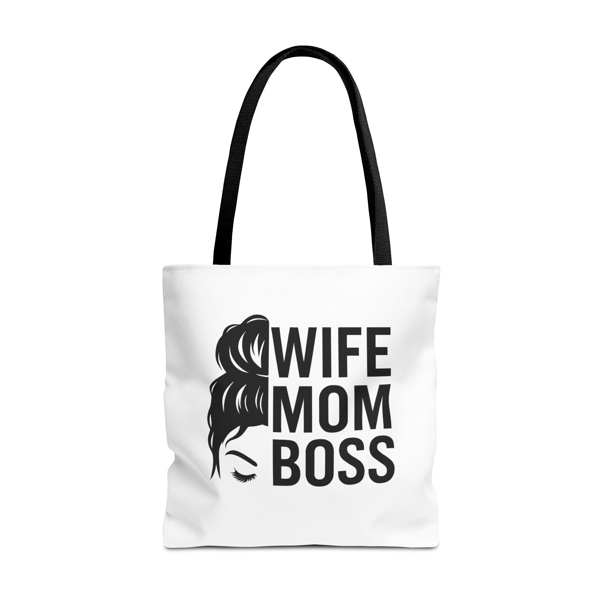 Wife Mom Boss Tote Bag - Chic, Durable Tote for Moms, Stylish Carry-All, Gift for Mother's Day, Work, and Everyday Use