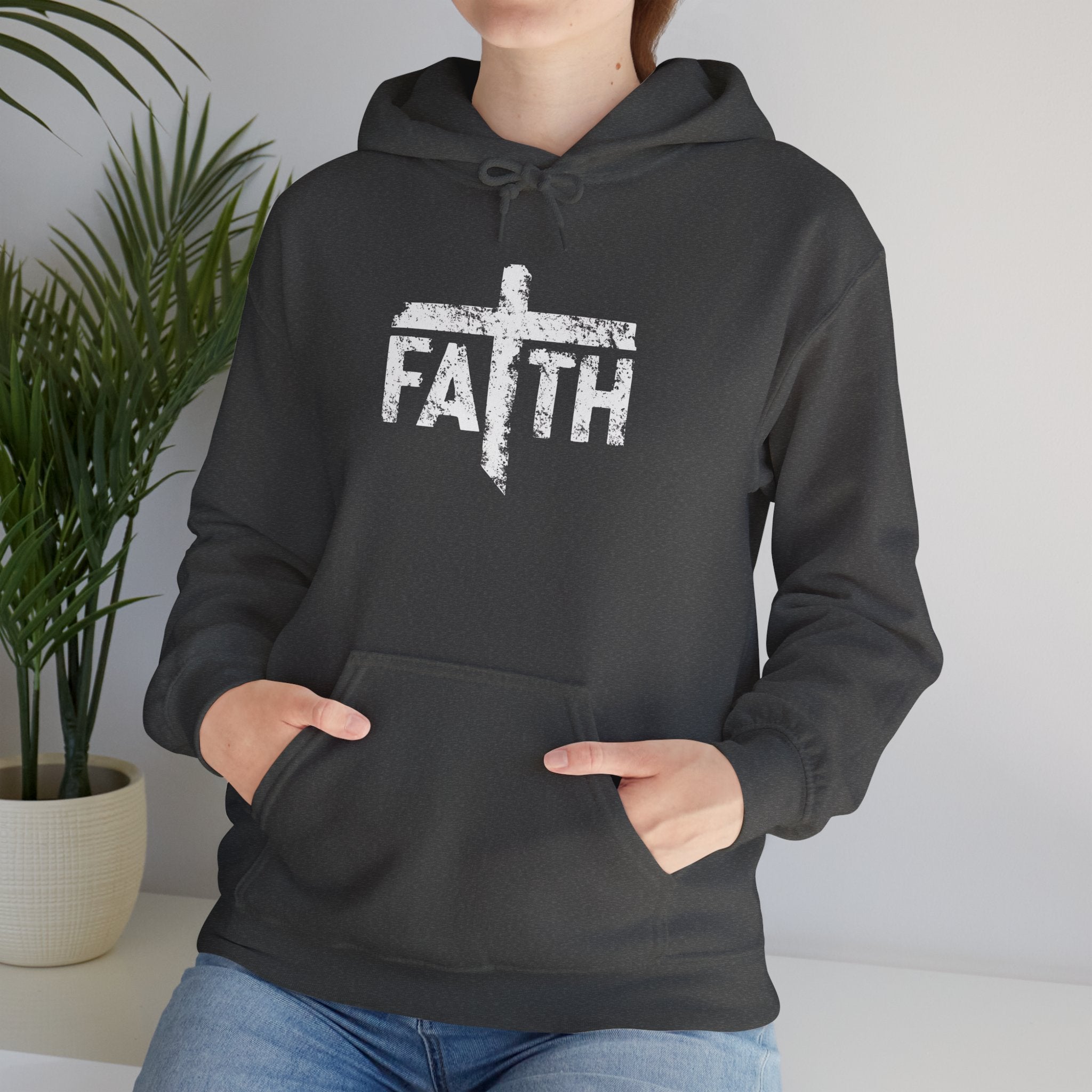 Faith Hoodie, Inspirational Sweatshirt for Men and Women, Cozy Pullover for Church, Gifts for Believers, Religious Apparel