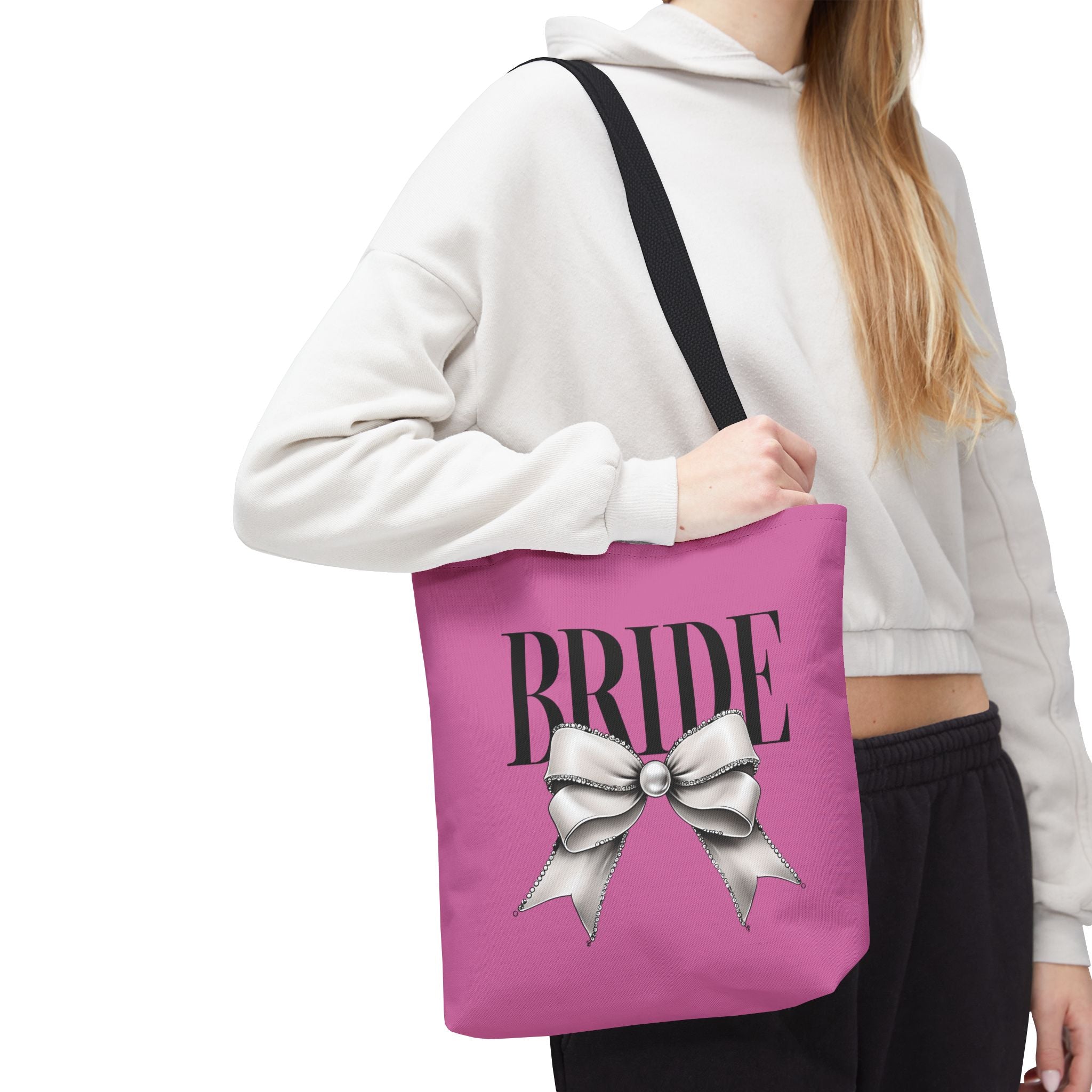 Bride Tote Bag with Bow Design