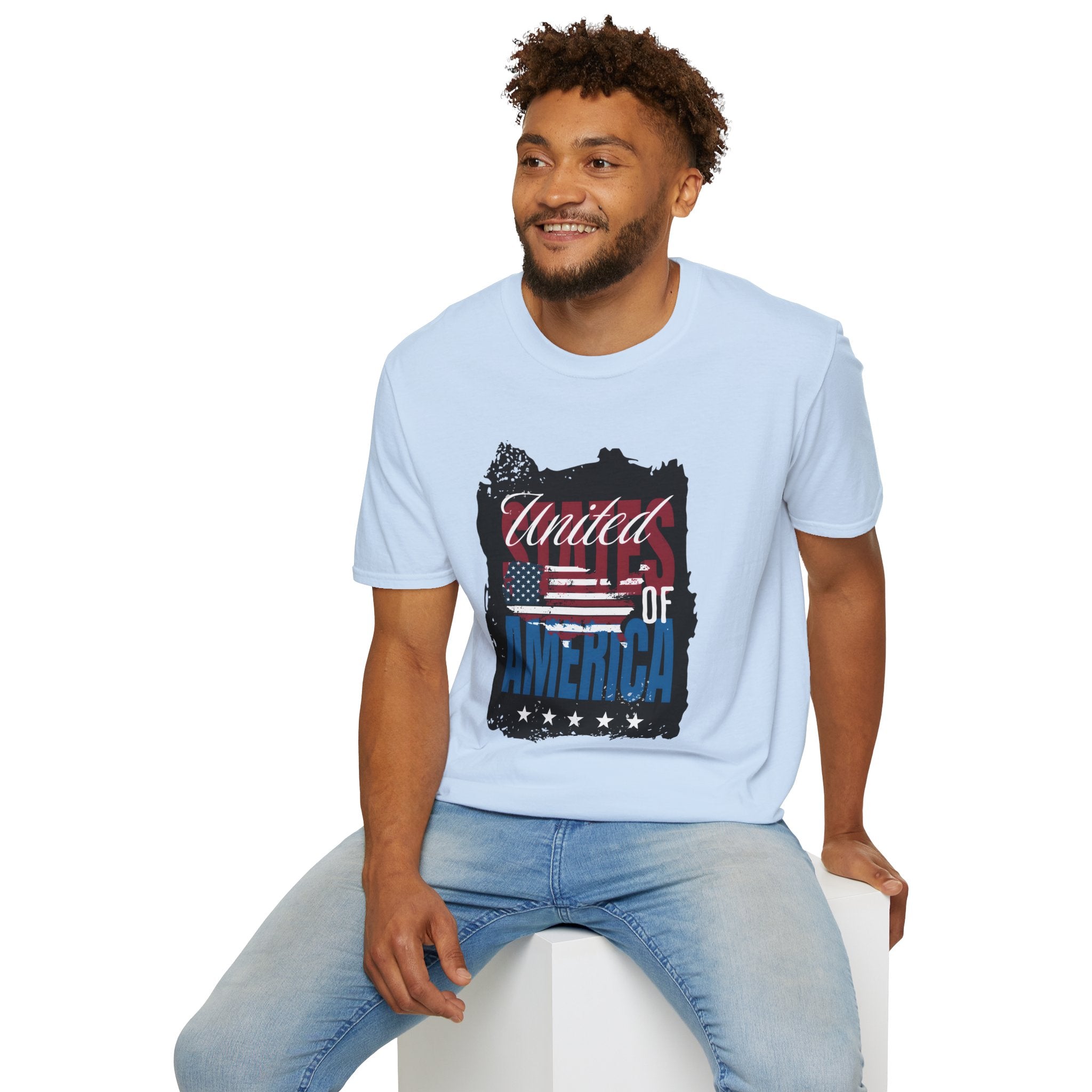 United We Stand T-Shirt — American Flag "United of America" Patriotic Tee for 4th of July