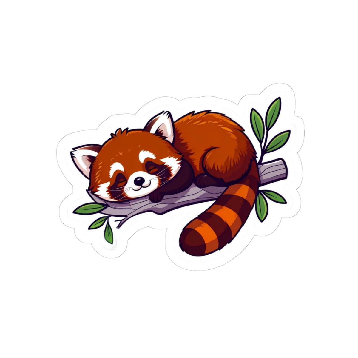 Adorable Red Panda Kiss-Cut Stickers - Cute Nature Decor for Laptops, Water Bottles, and Scrapbooking