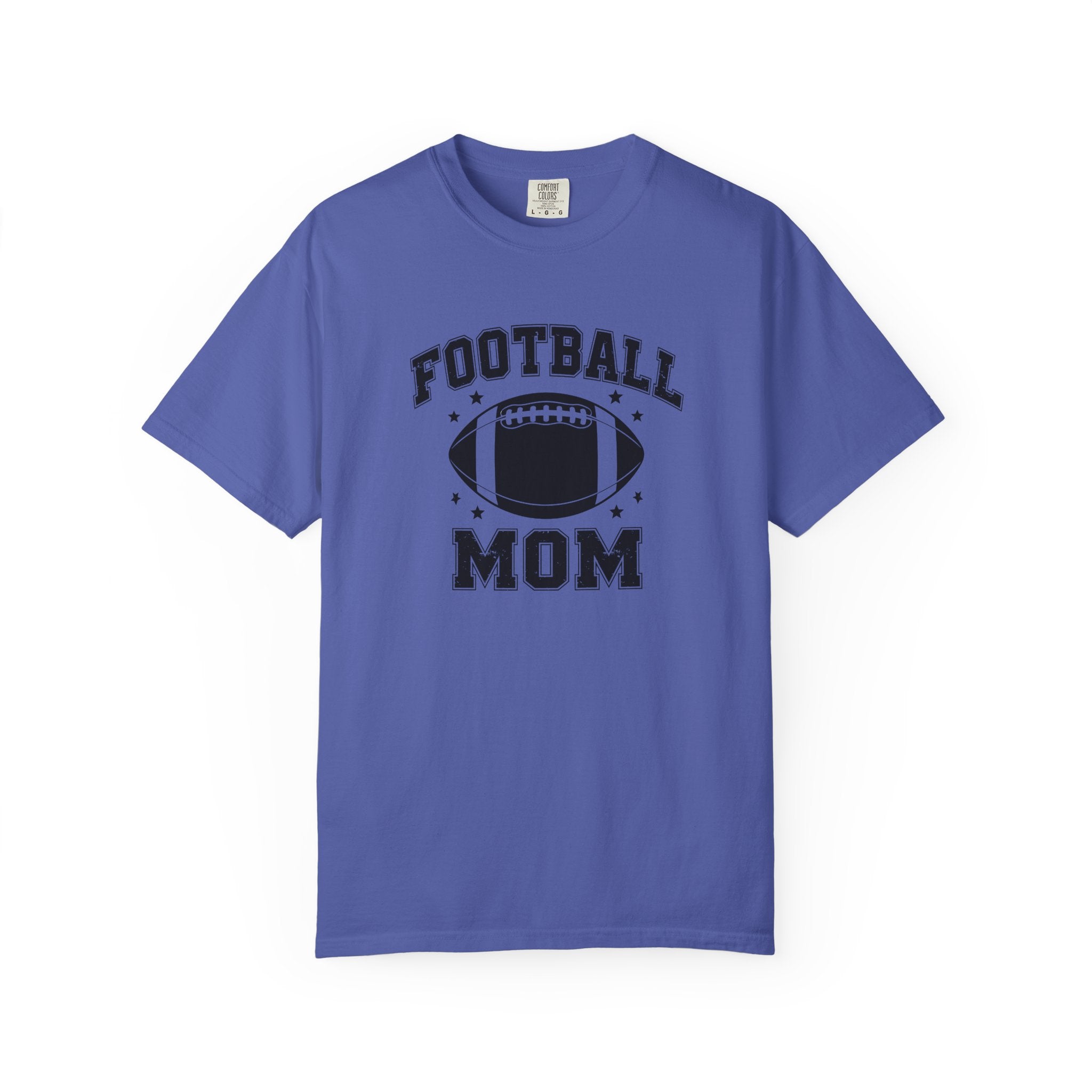 Football Mom T-Shirt, Unisex Garment-Dyed Tee for Game Day, Sports Mom Gift, Team Spirit Shirt, Casual Comfort Wear