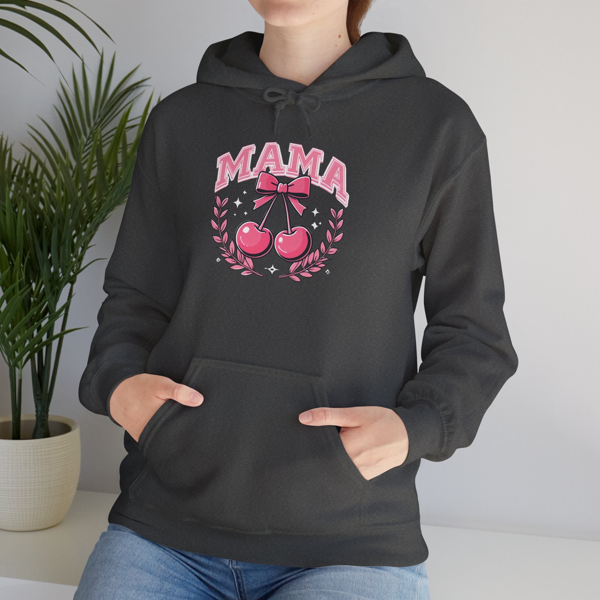 Mama Cherries Hoodie - Cozy Sweatshirt for Moms, Mother's Day Gift, Cute Family Wear, Comfortable Casual Outfit