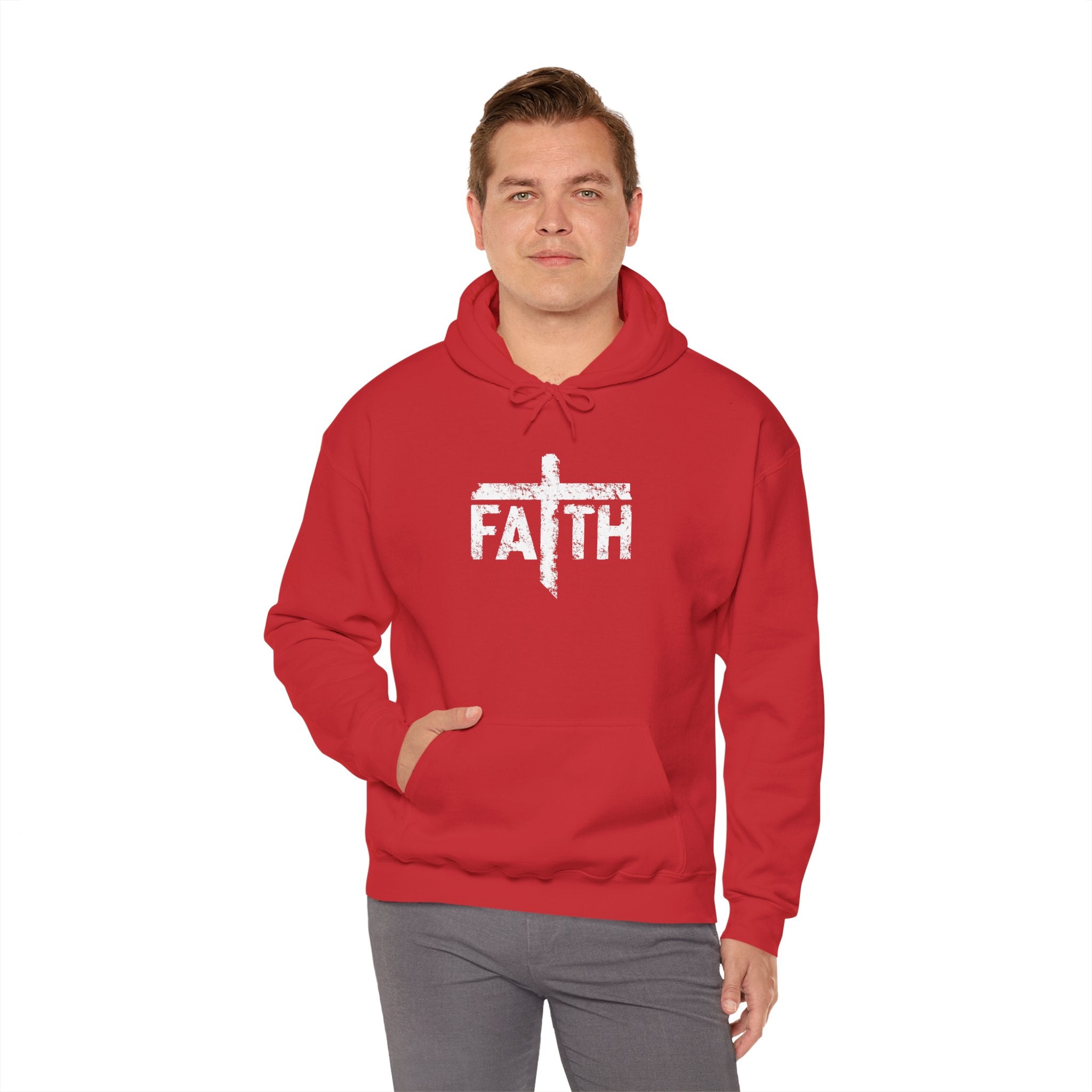 Faith Hoodie, Inspirational Sweatshirt for Men and Women, Cozy Pullover for Church, Gifts for Believers, Religious Apparel
