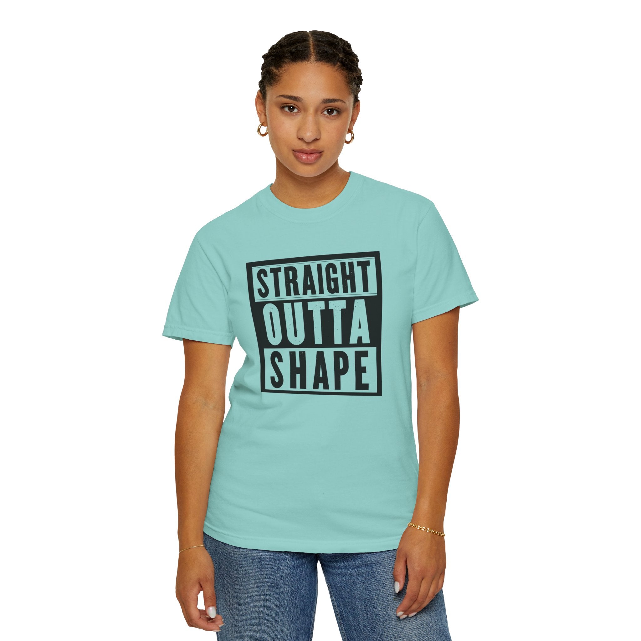 Shape Distorted Unisex Garment-Dyed T-shirt