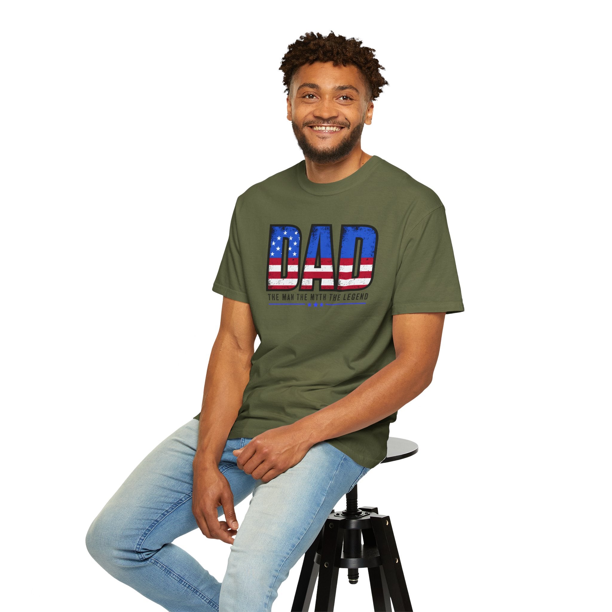 Unisex Garment-Dyed T-shirt Dad the man