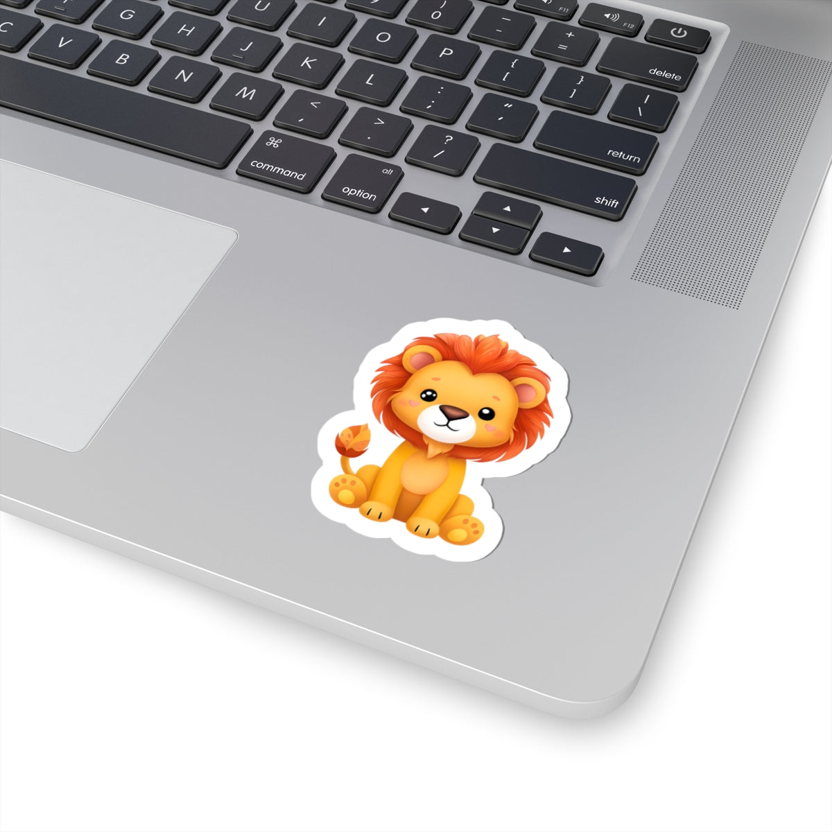 Cute Lion Kiss-Cut Stickers - Kids Room Decor, Laptop Accessories, Gift for Animal Lovers, Fun Party Favors, Cute Cartoon Art
