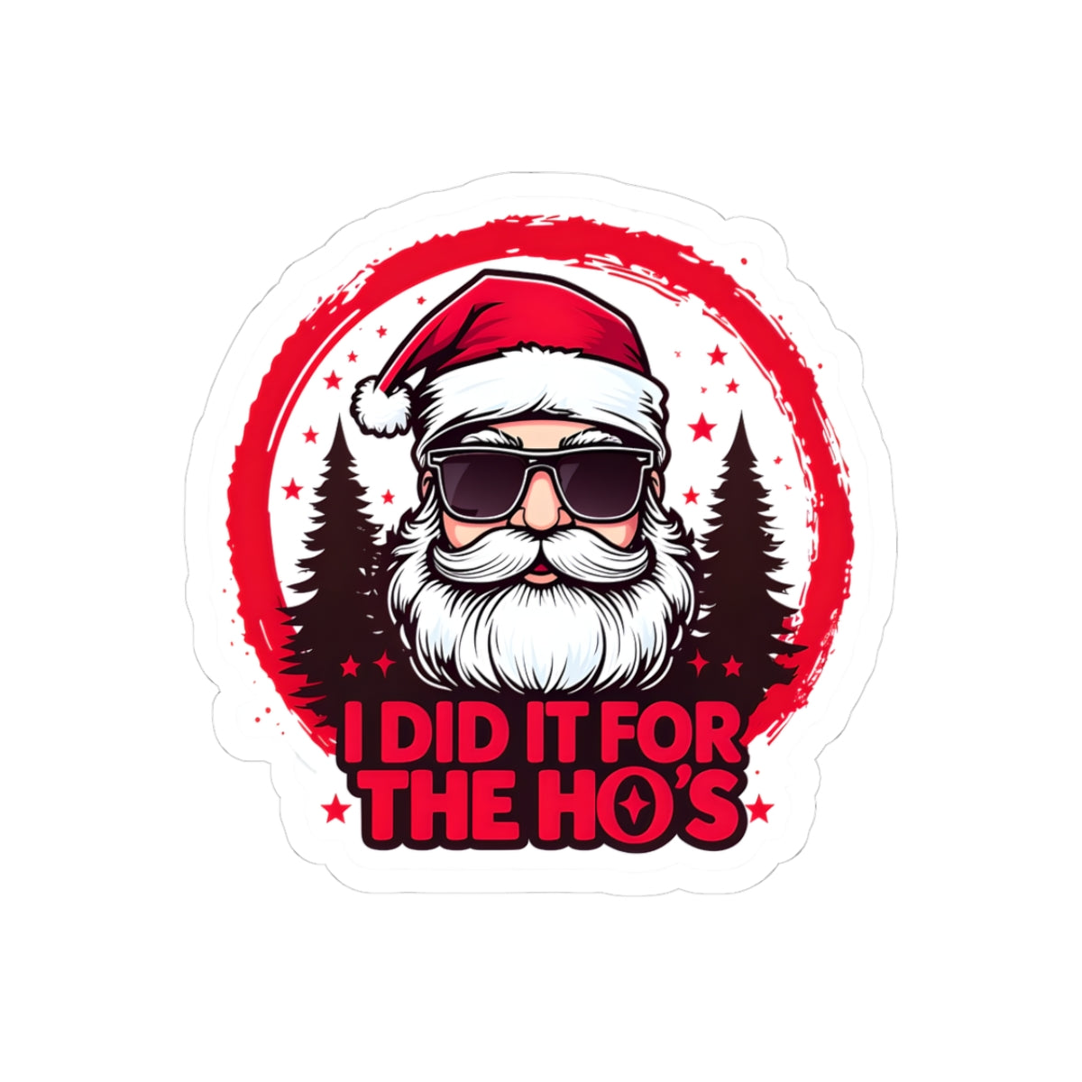 Festive Holiday Kiss-Cut Stickers, Santa Stickers, Christmas Gift Decor, Party Supplies, Laptop Decals, Fun Winter Accessories