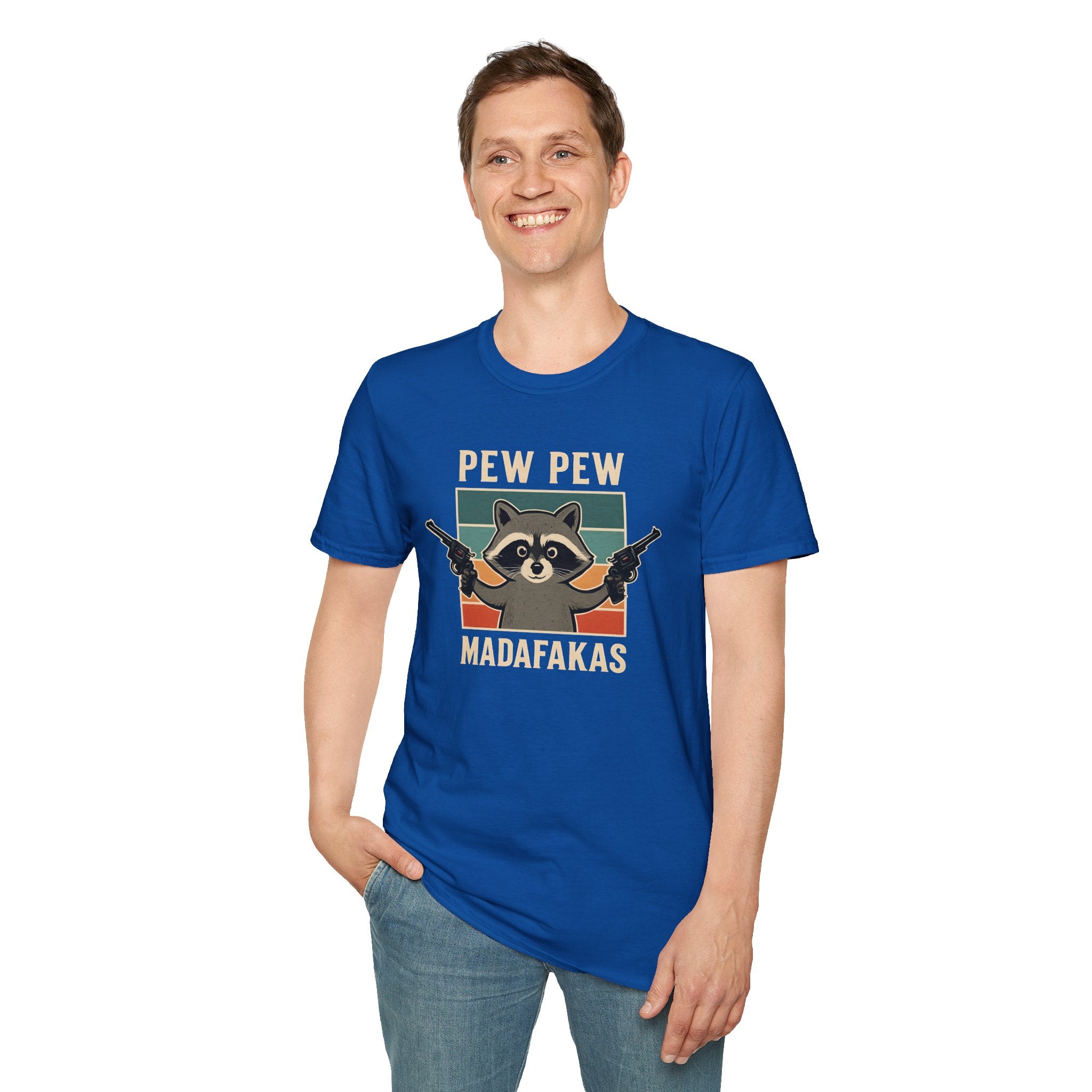 Pew Pew Raccoon Unisex T-Shirt
