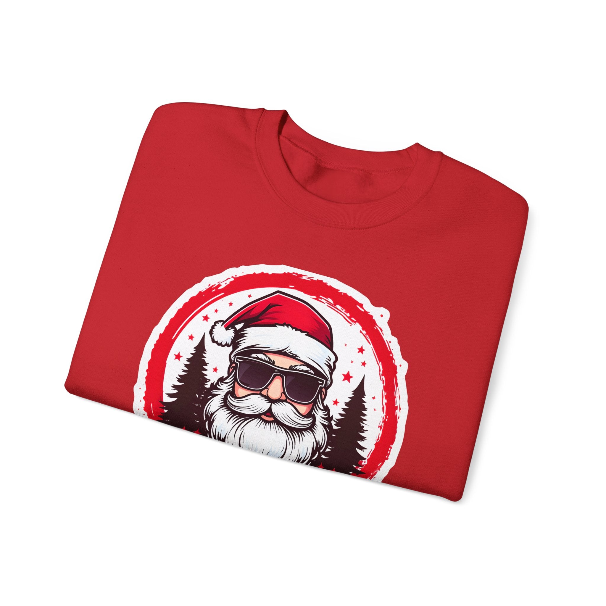 Funny Christmas Sweatshirt, Santa Graphic Crewneck, Holiday Gift for Him/Her, Festive Apparel for Parties, Winter Wear