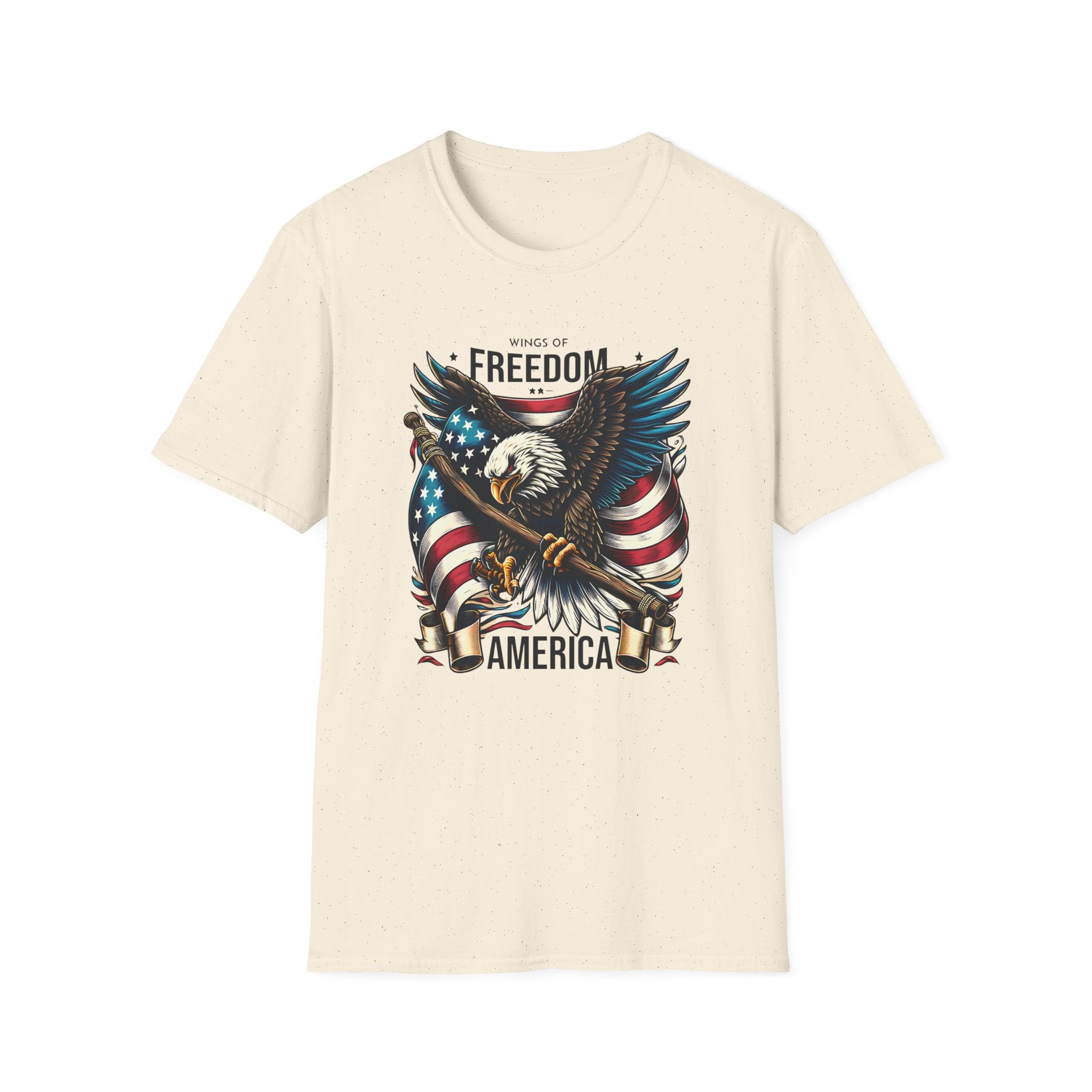 Freedom Eagle T-Shirt — American Flag USA Patriotic Tee (America)